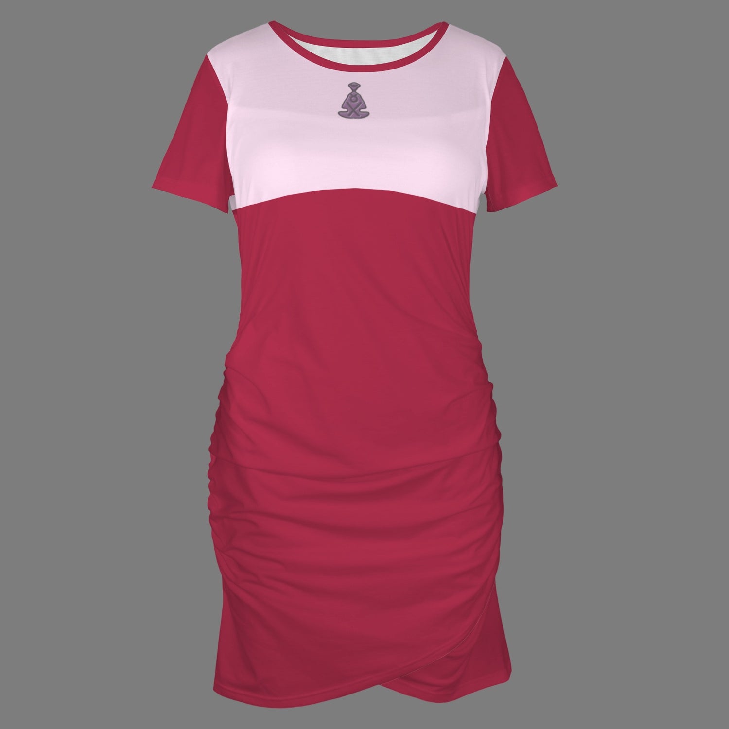 Buddha Bodycon Dress Magenta Pale Pink