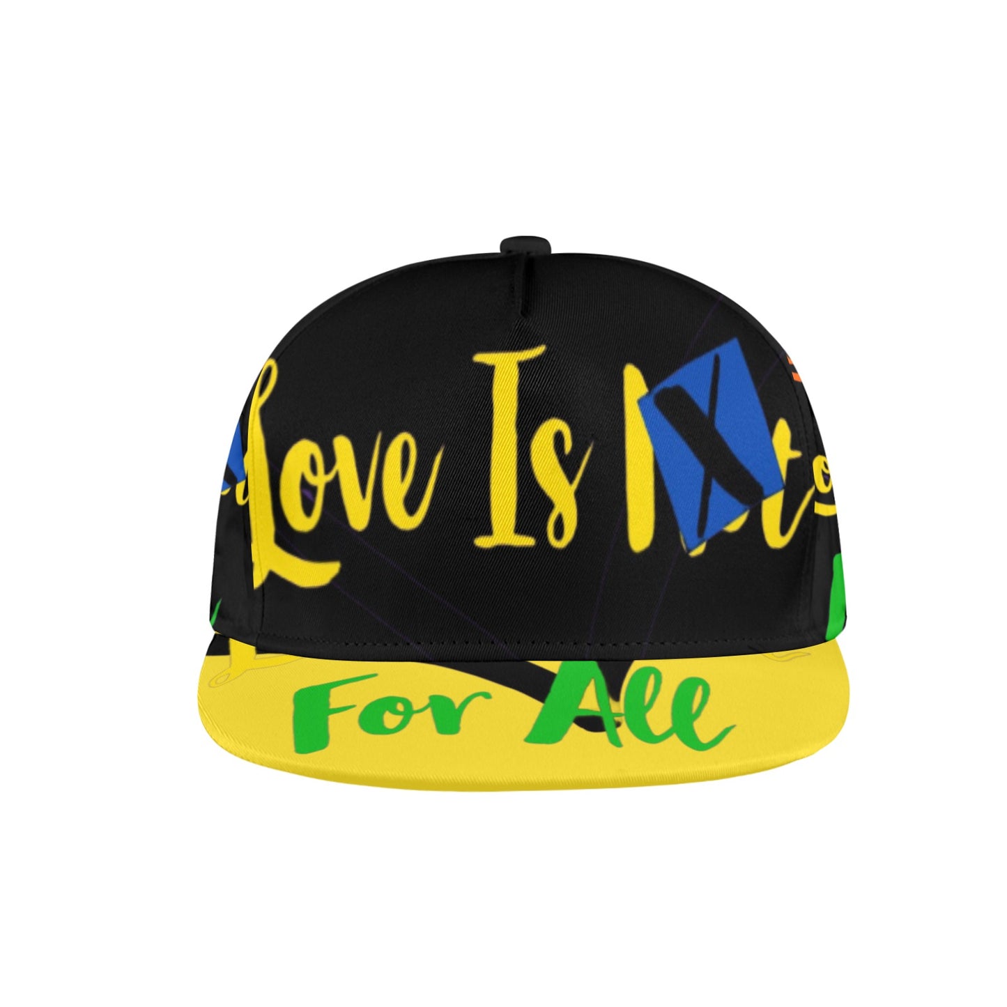 LINFA YELLOW BLACK Snapback Hat