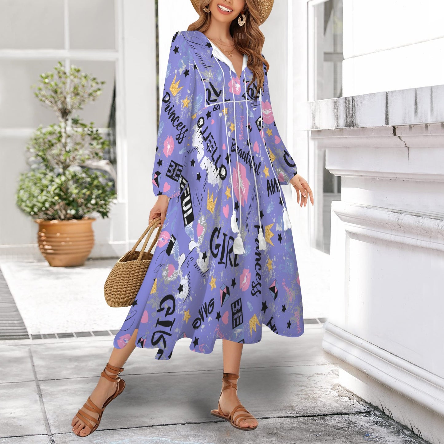 Be Amazing Long Dress Blue