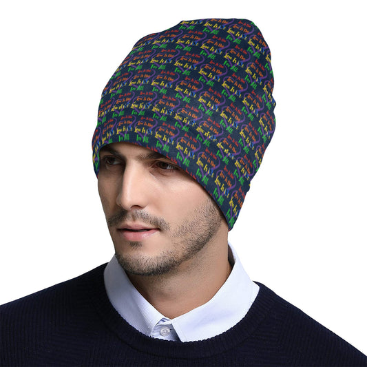 LINFA Little Hearts Blue Night  Beanie