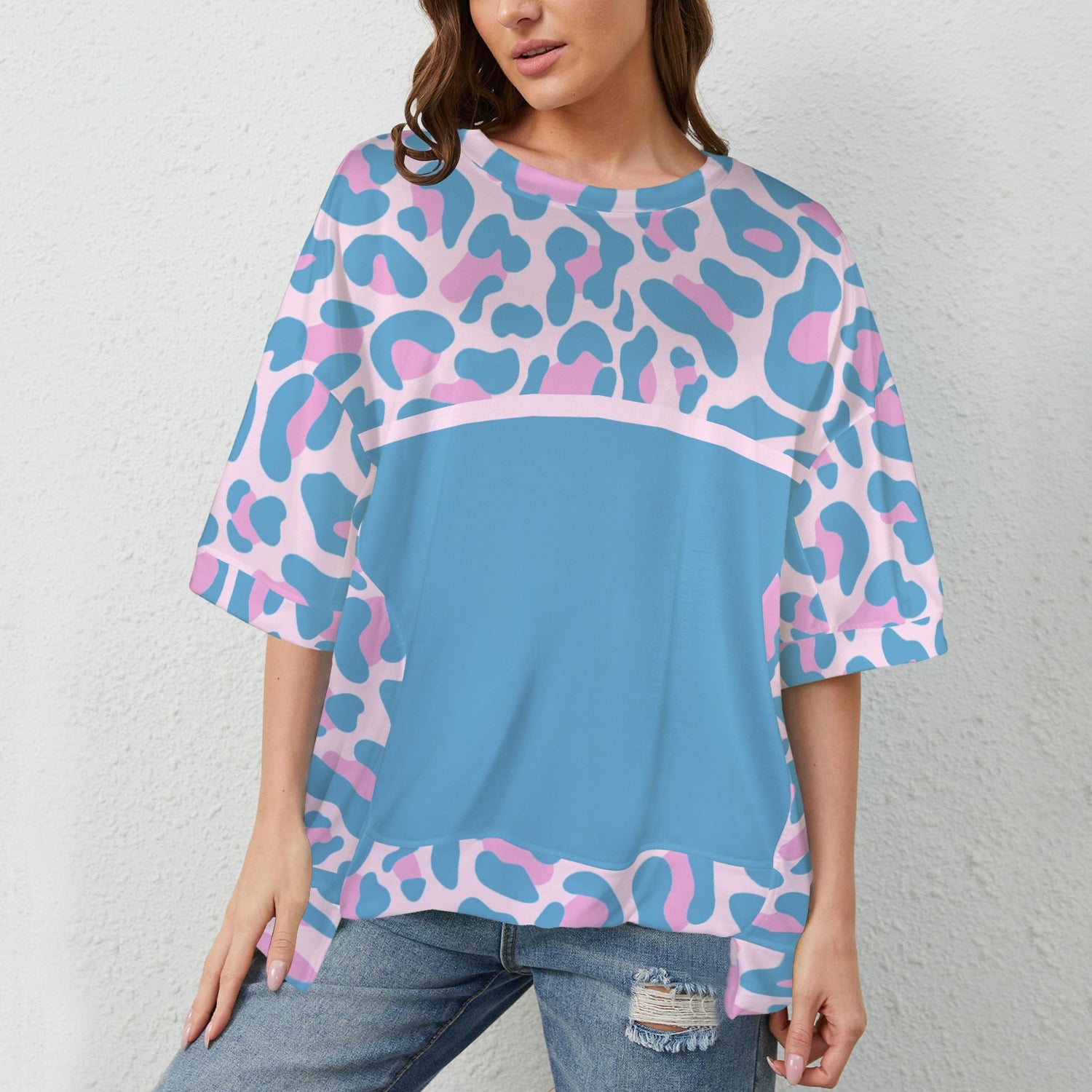 Maglia mamma Leopard Pink Aziel