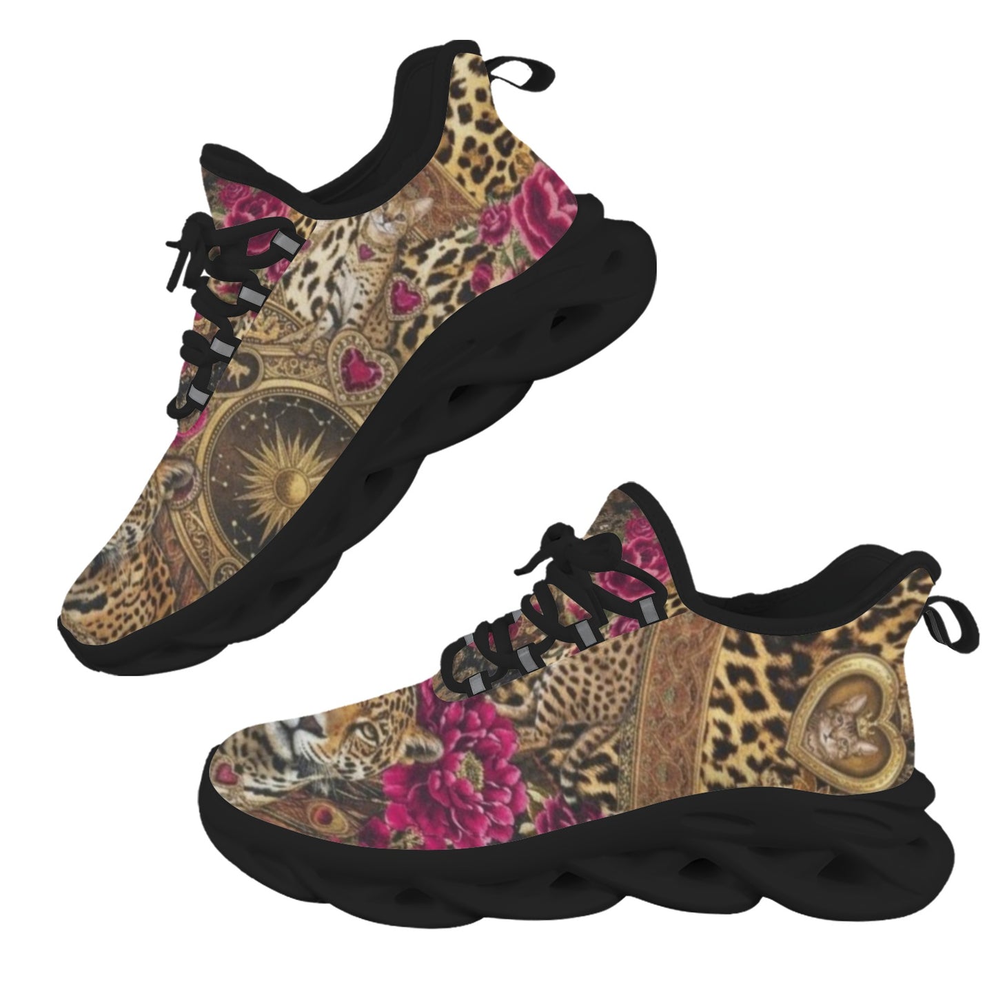 Leopard with Leo ladies running shoes