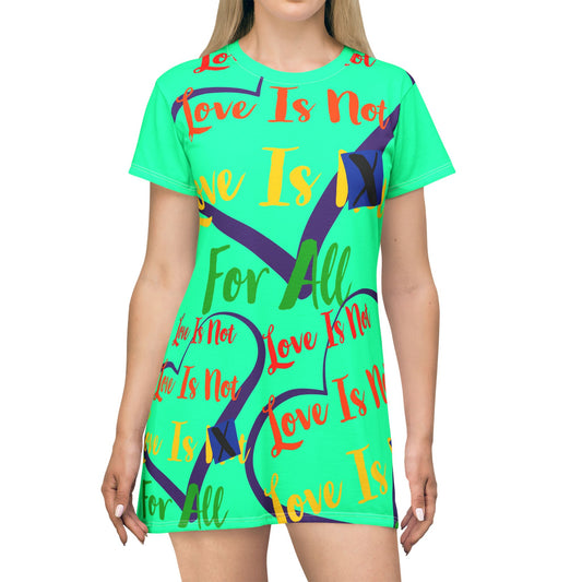 Human Rights LINFA T-Shirt Dress Bright Green