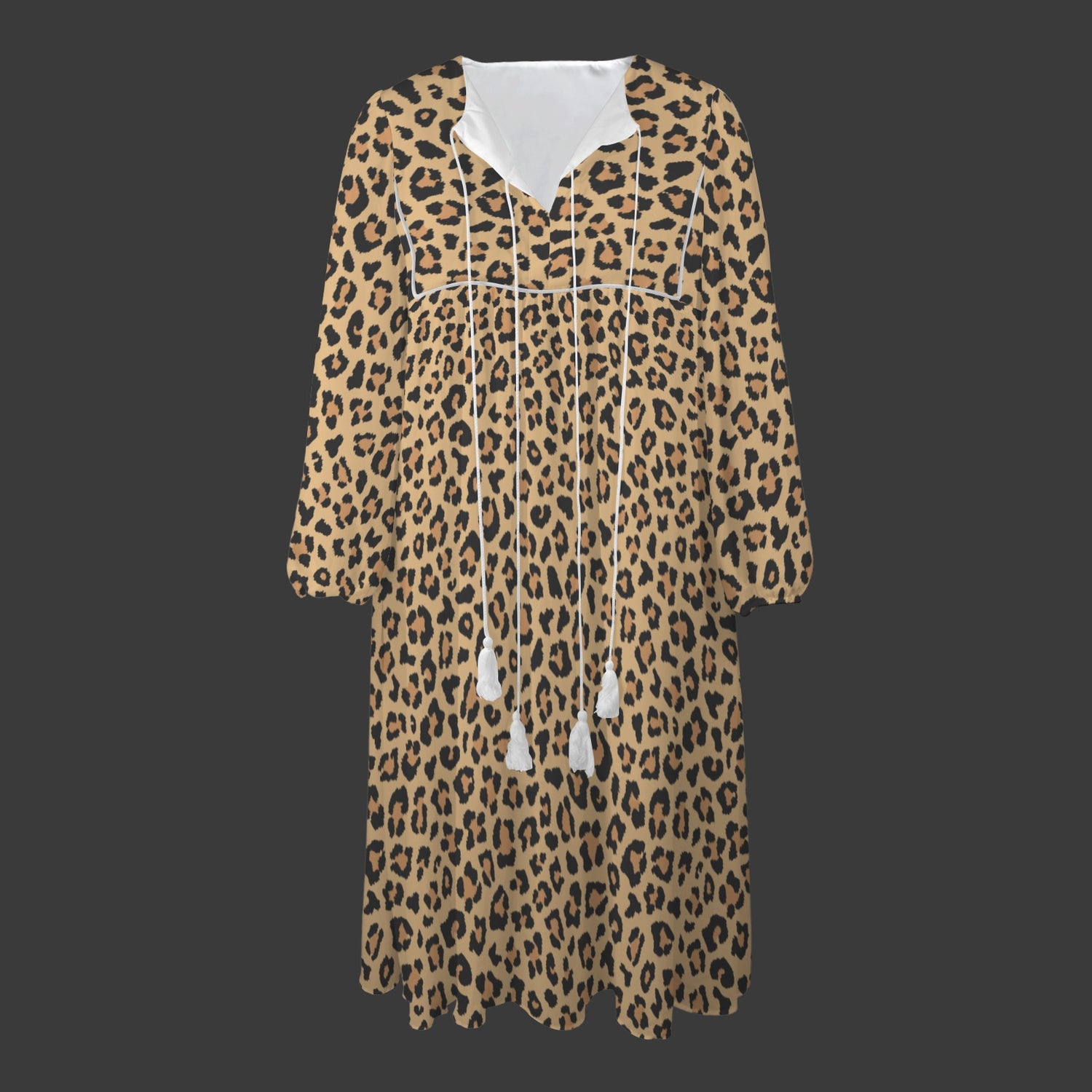 Leopard Brown Long Dress