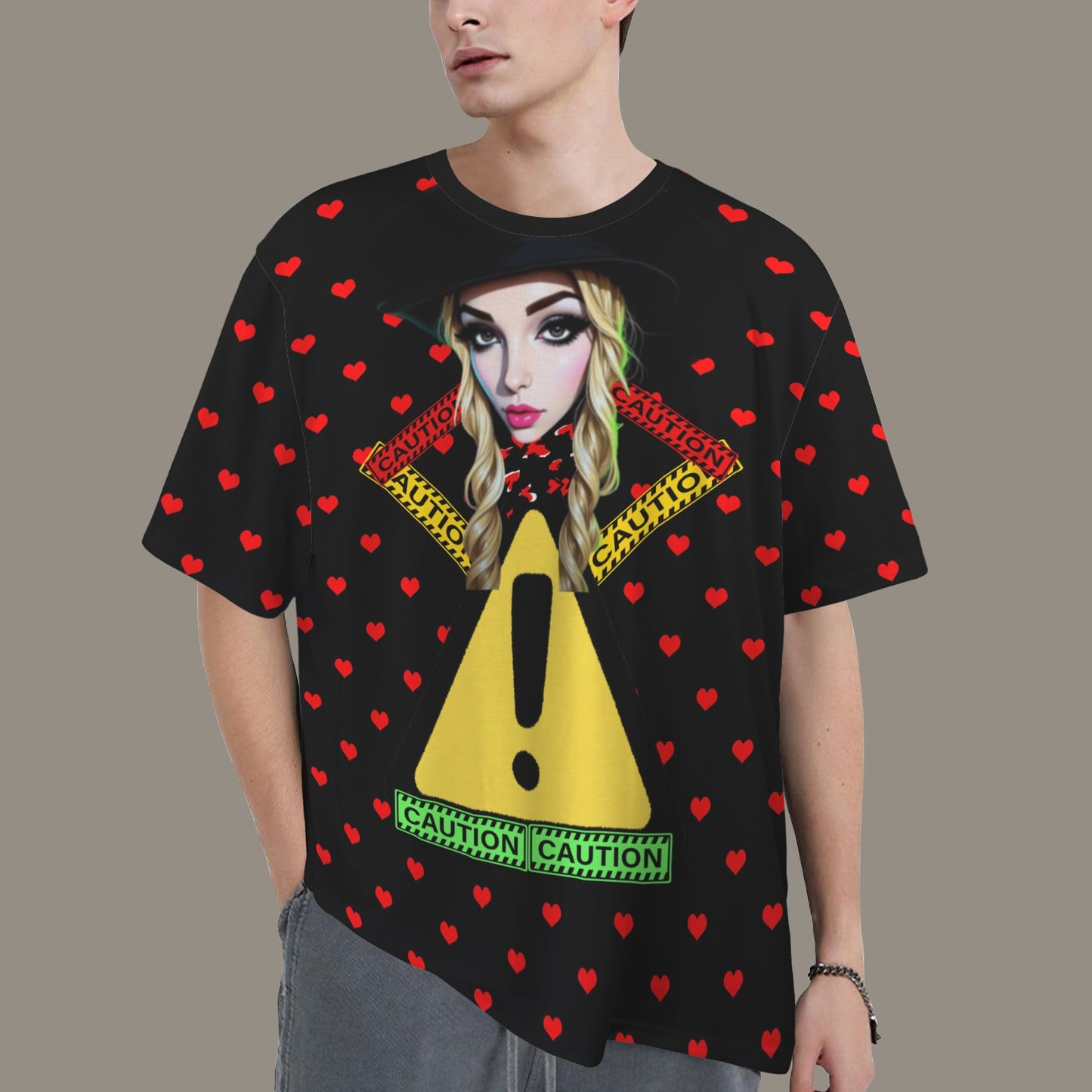 RANSIE CARTOON CAUTION T-SHIRT - Caution V2