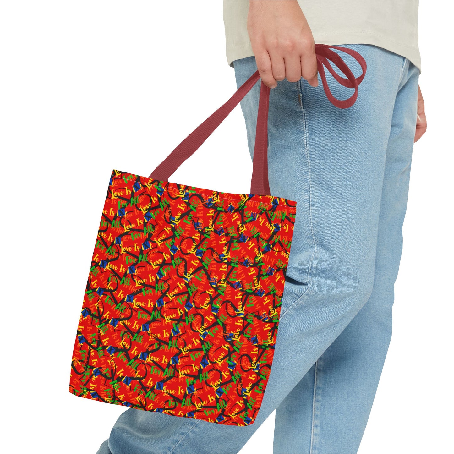 LINFA Chaos In The Heart Tote Bag Red (Made in Germany)