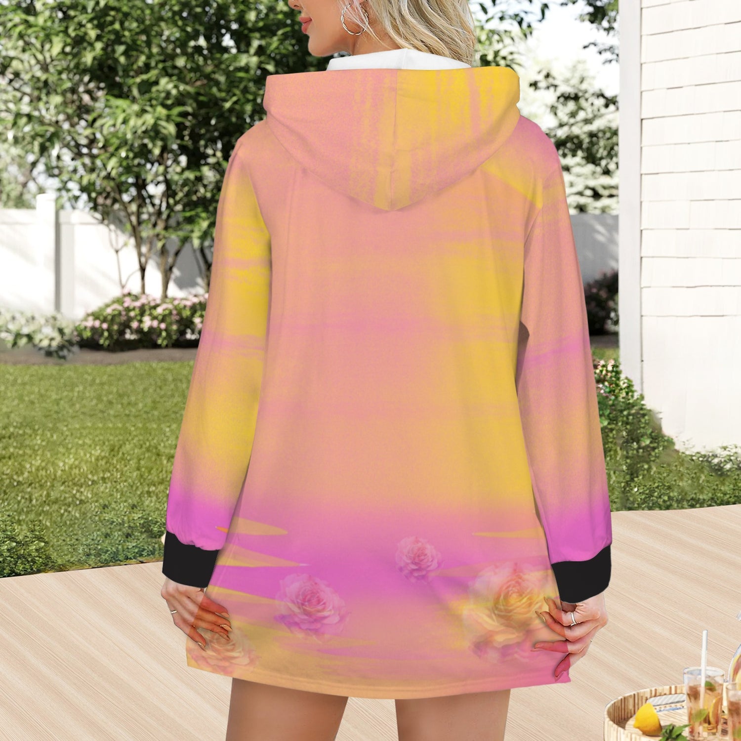 Se Son Rose Fioriranno (Missing U) Short Hoodie Dress