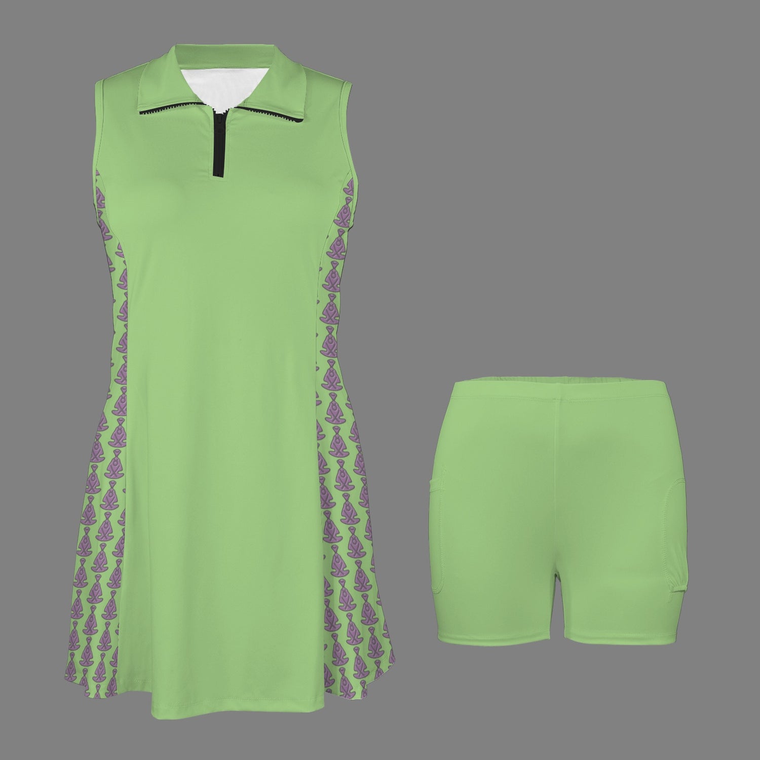 Activedress Pastel Green Buddha Pattern