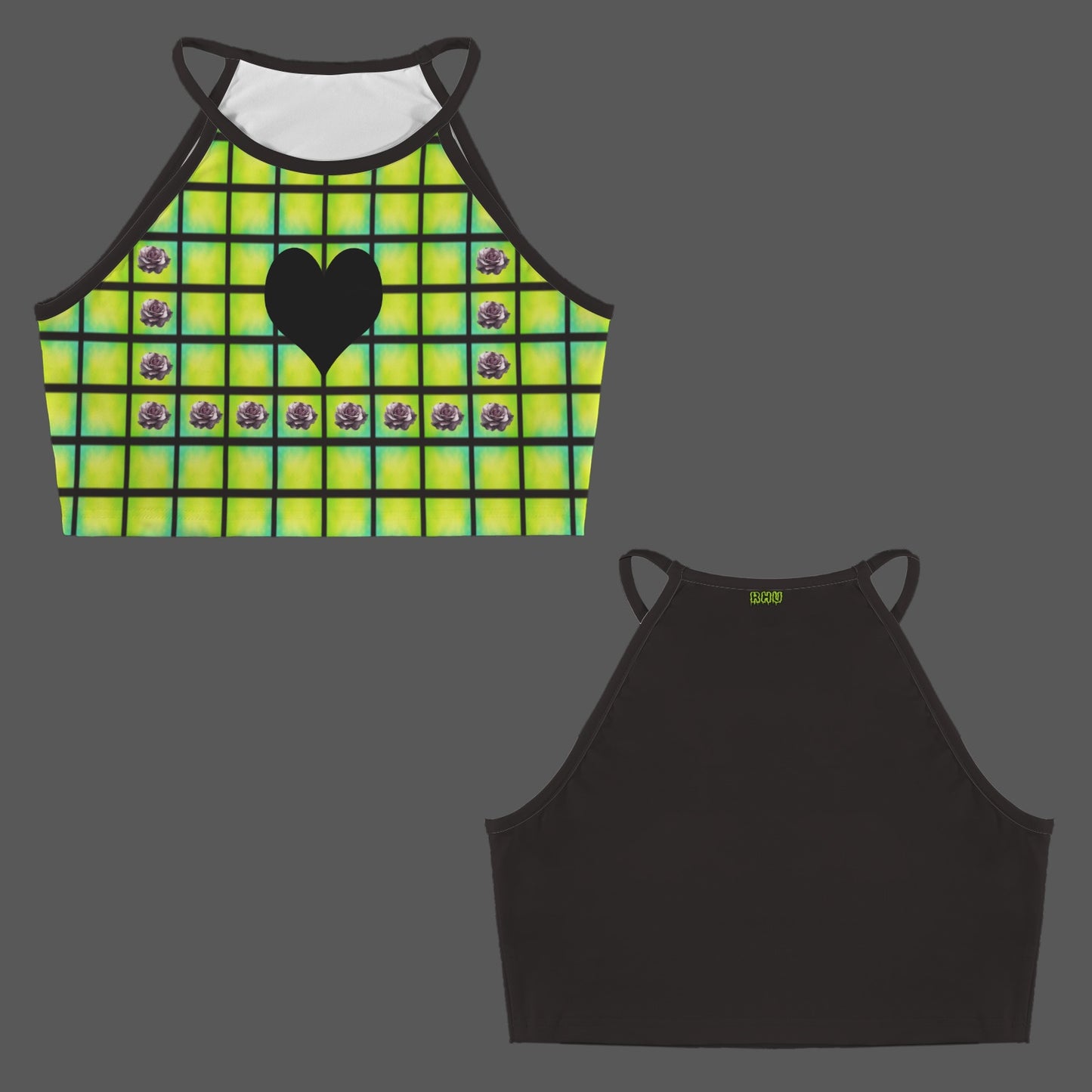 Love U Till I Die Tank top Green/Yellow