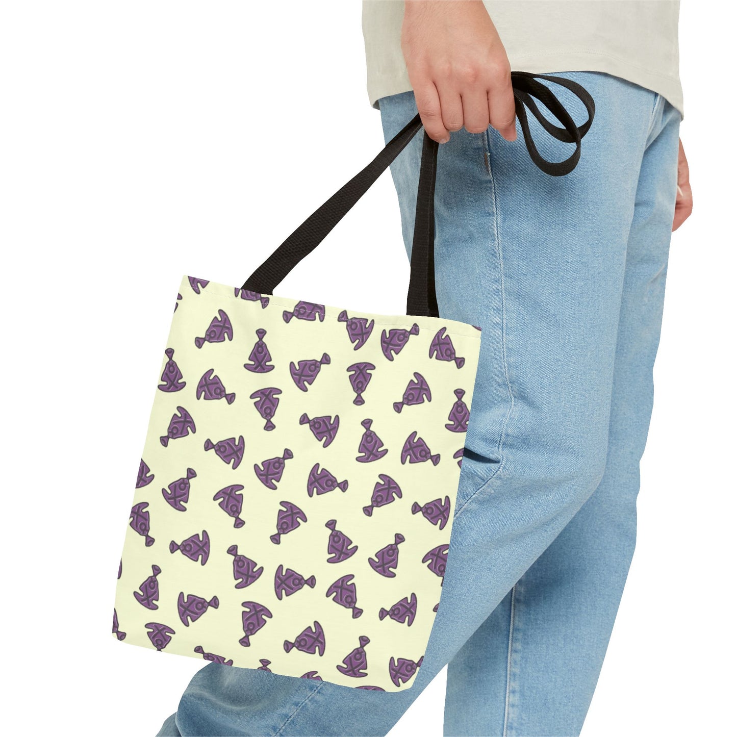 Buddha Tilt Tote Bag Pale Yellow