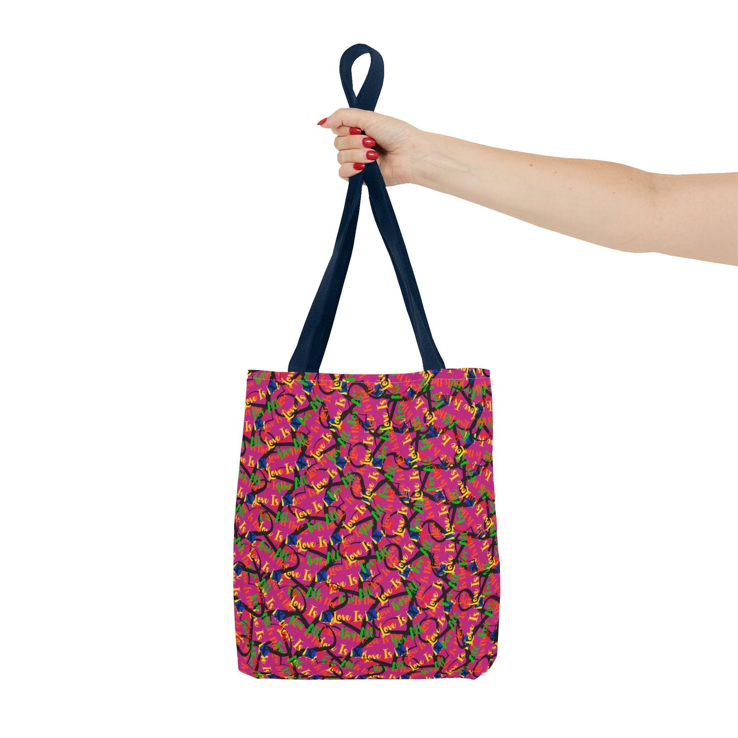 LINFA Chaos In The Heart Tote Bag Hot Pink  (Made in Germany)