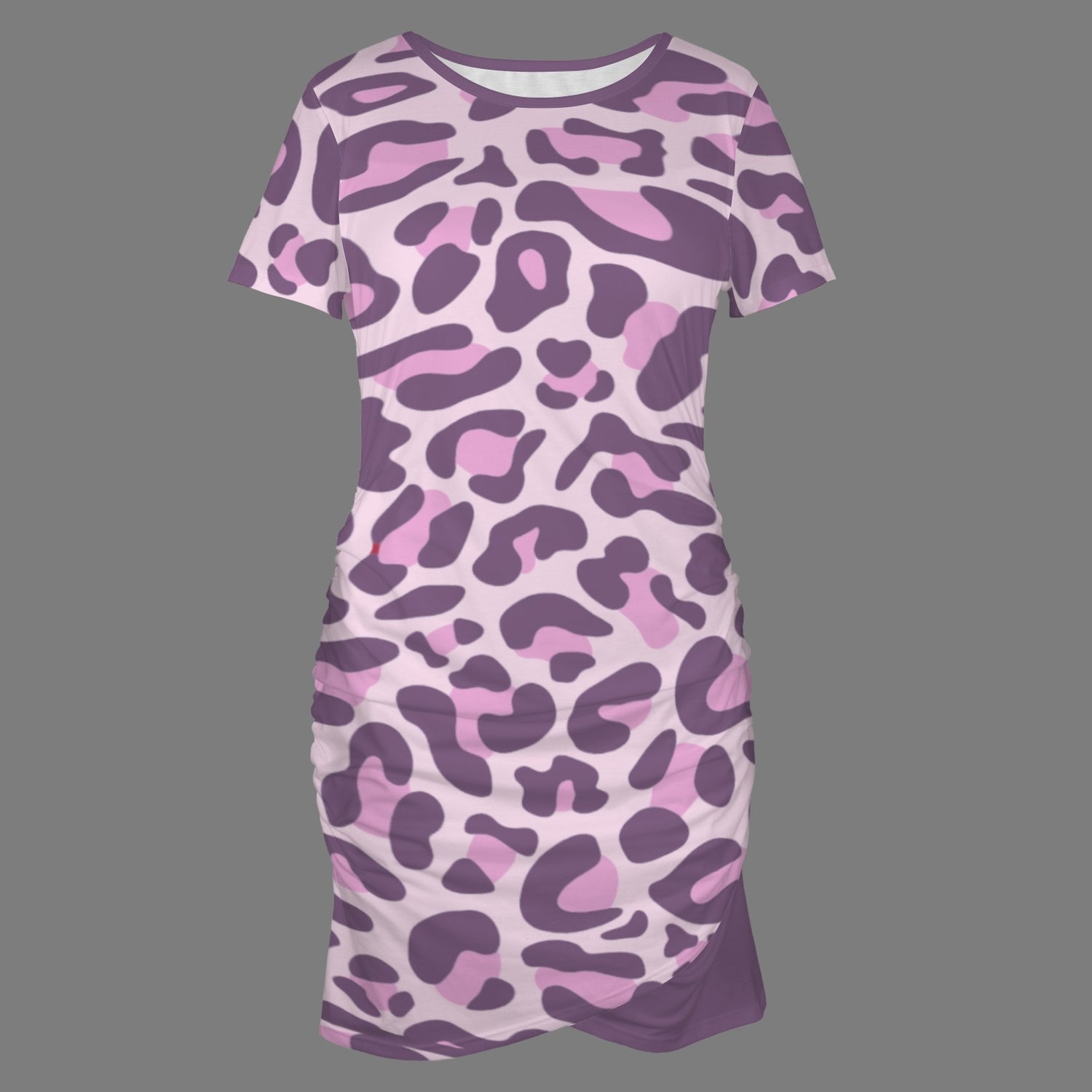 Mauve Pink Leopard Bodycon Dress