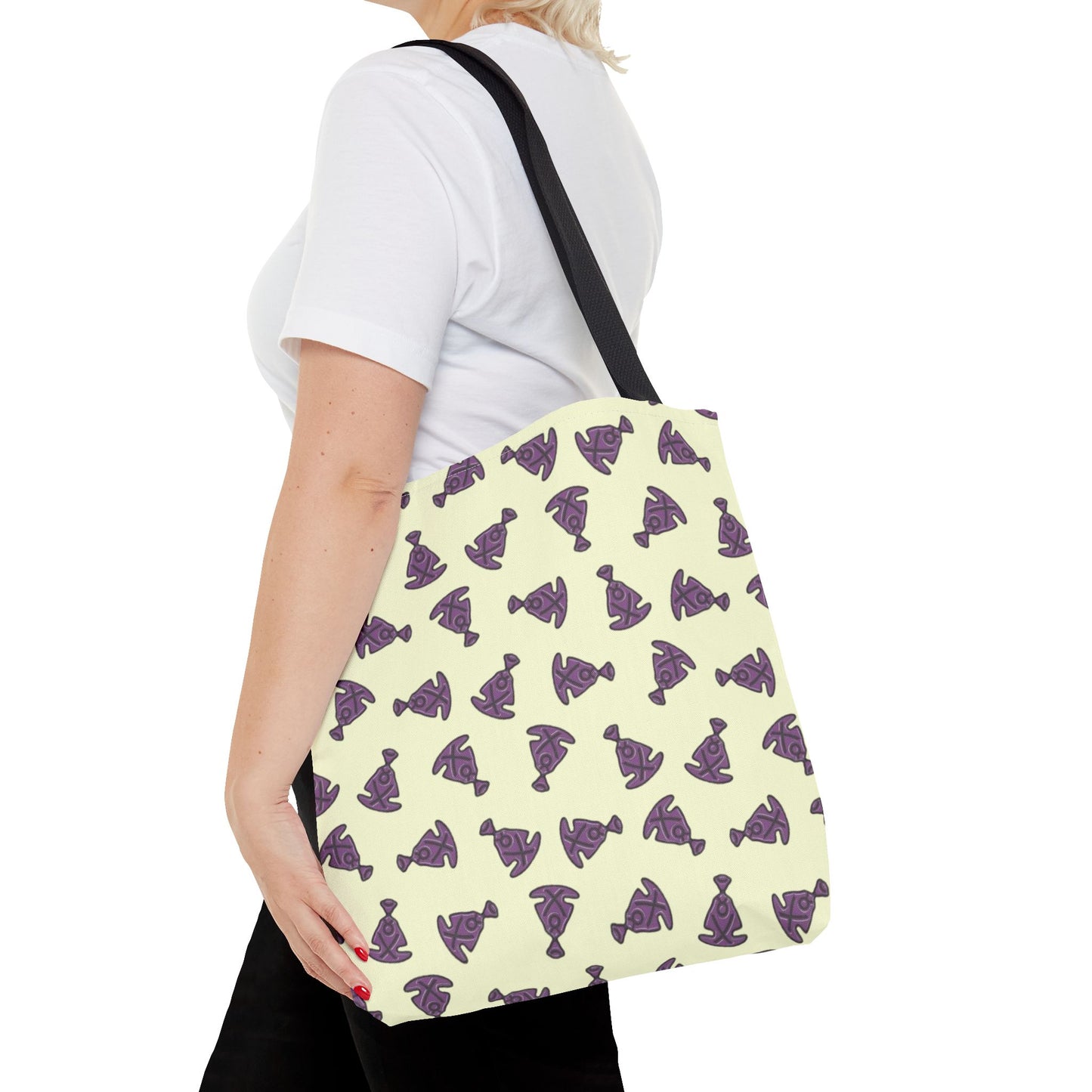 Buddha Tilt Tote Bag Pale Yellow