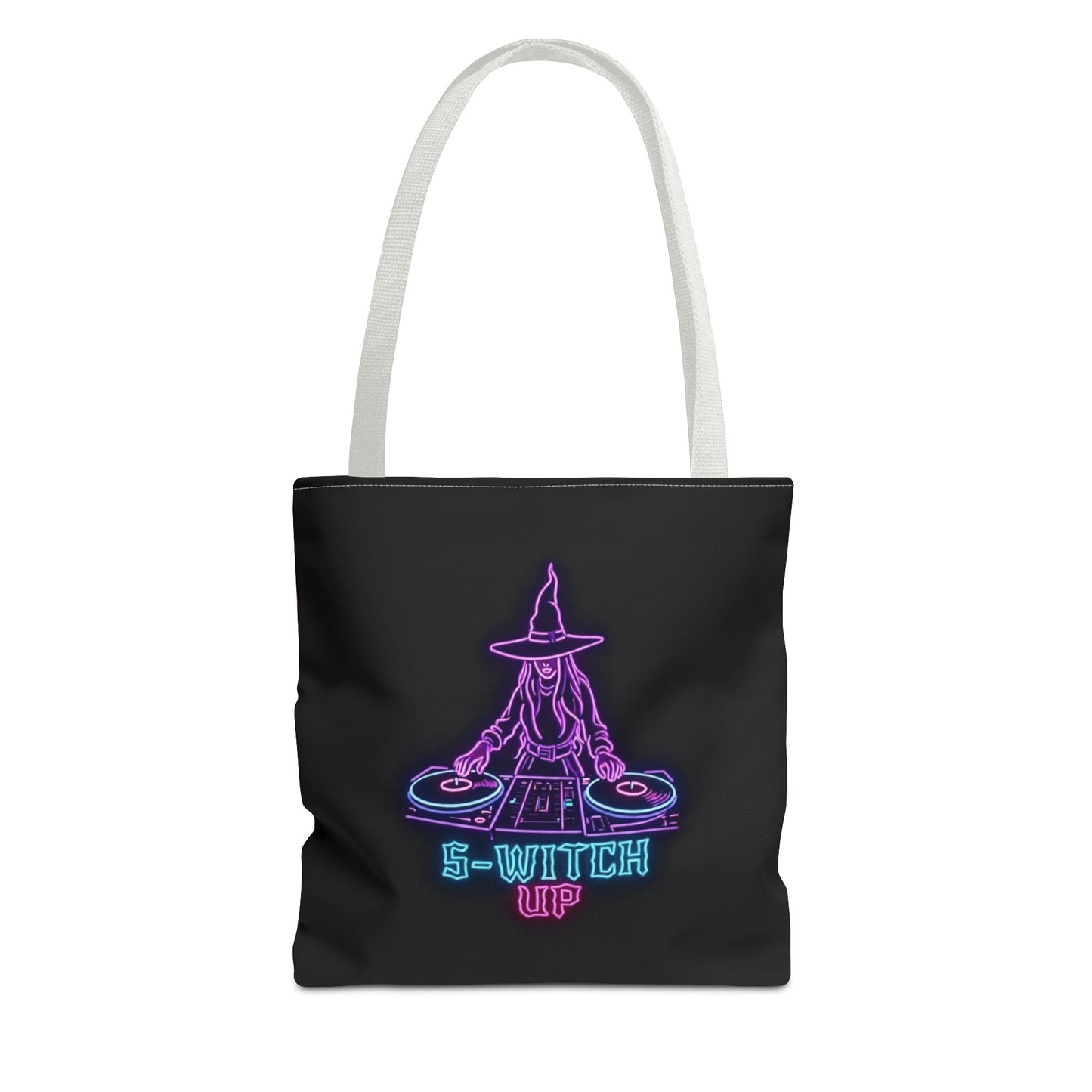S-WITCH UP Neon Logo Tote Bag Black/Pink