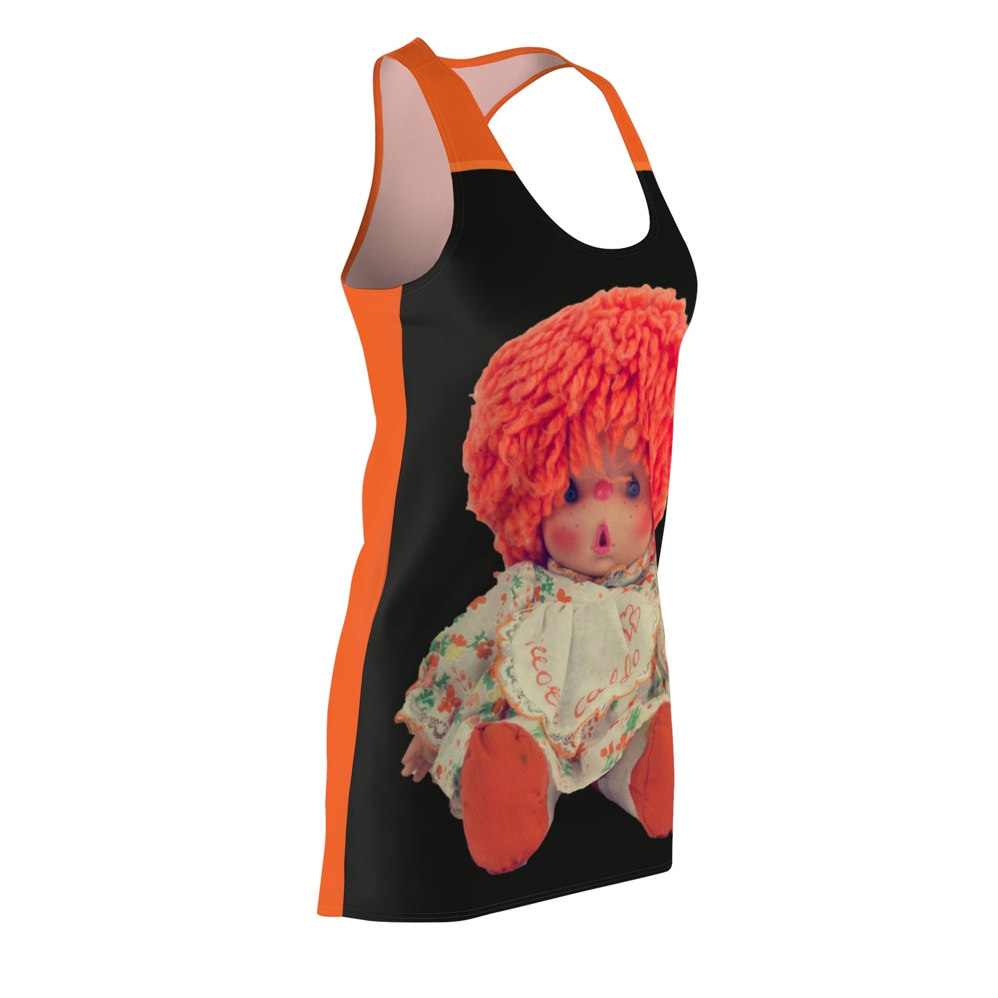 Women's Cut & Sew Racerback Dress Orange Doll