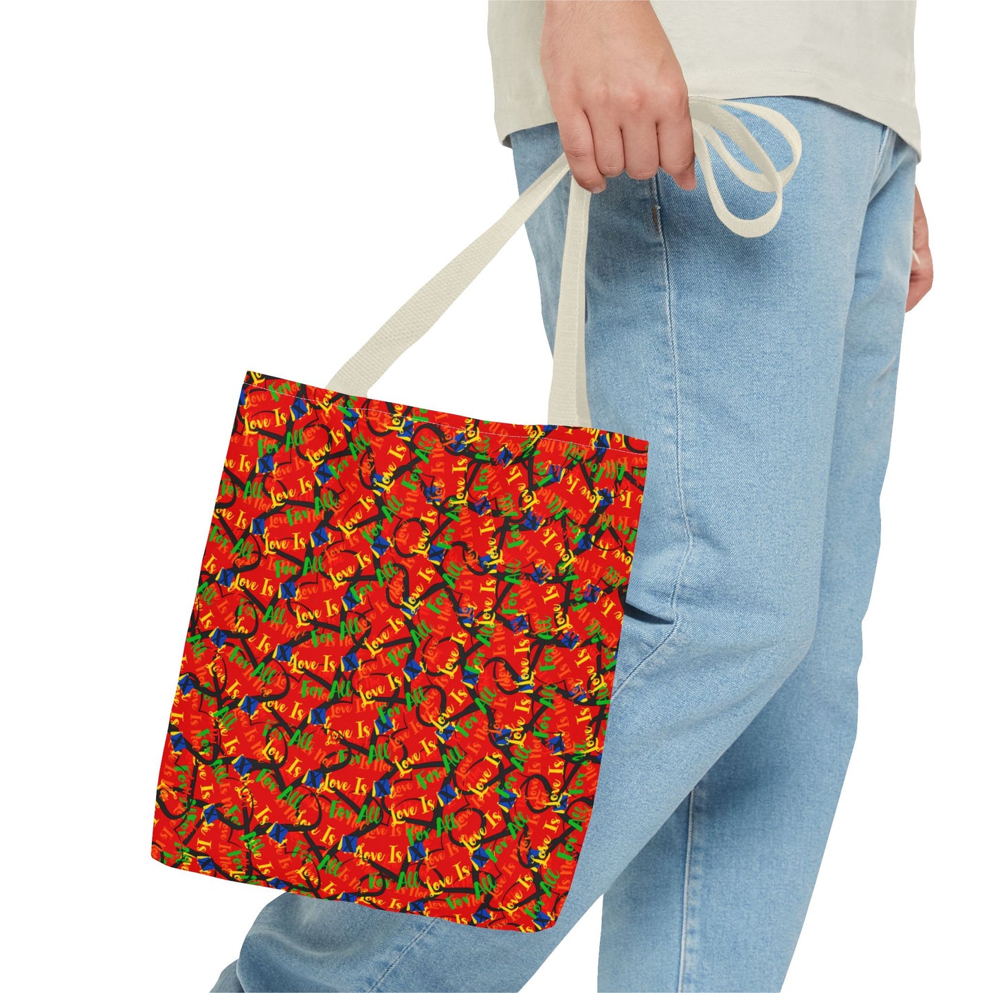 LINFA Chaos In The Heart Tote Bag Red (Made in Germany)