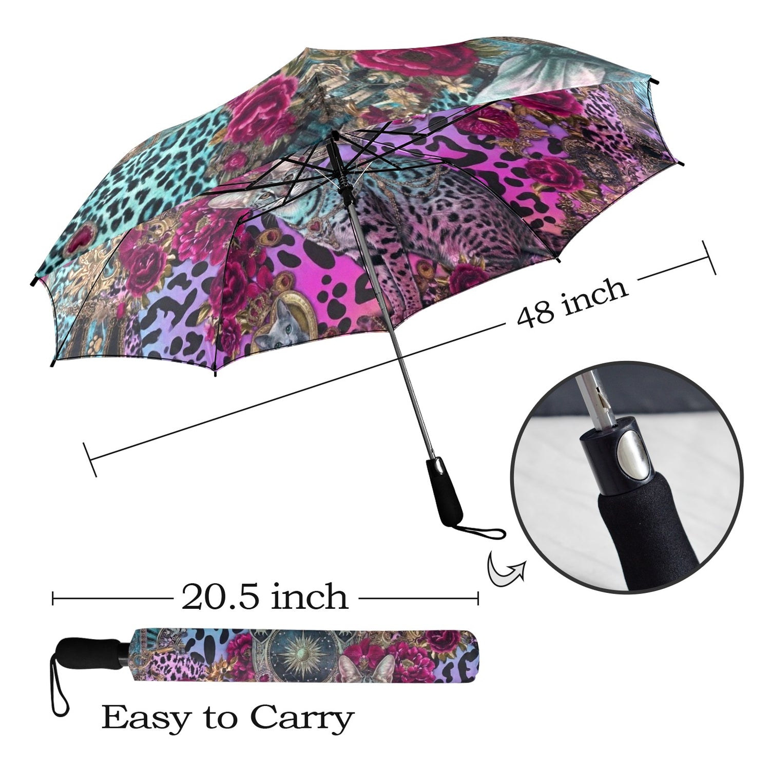 turchese leopard Savannah umbrella