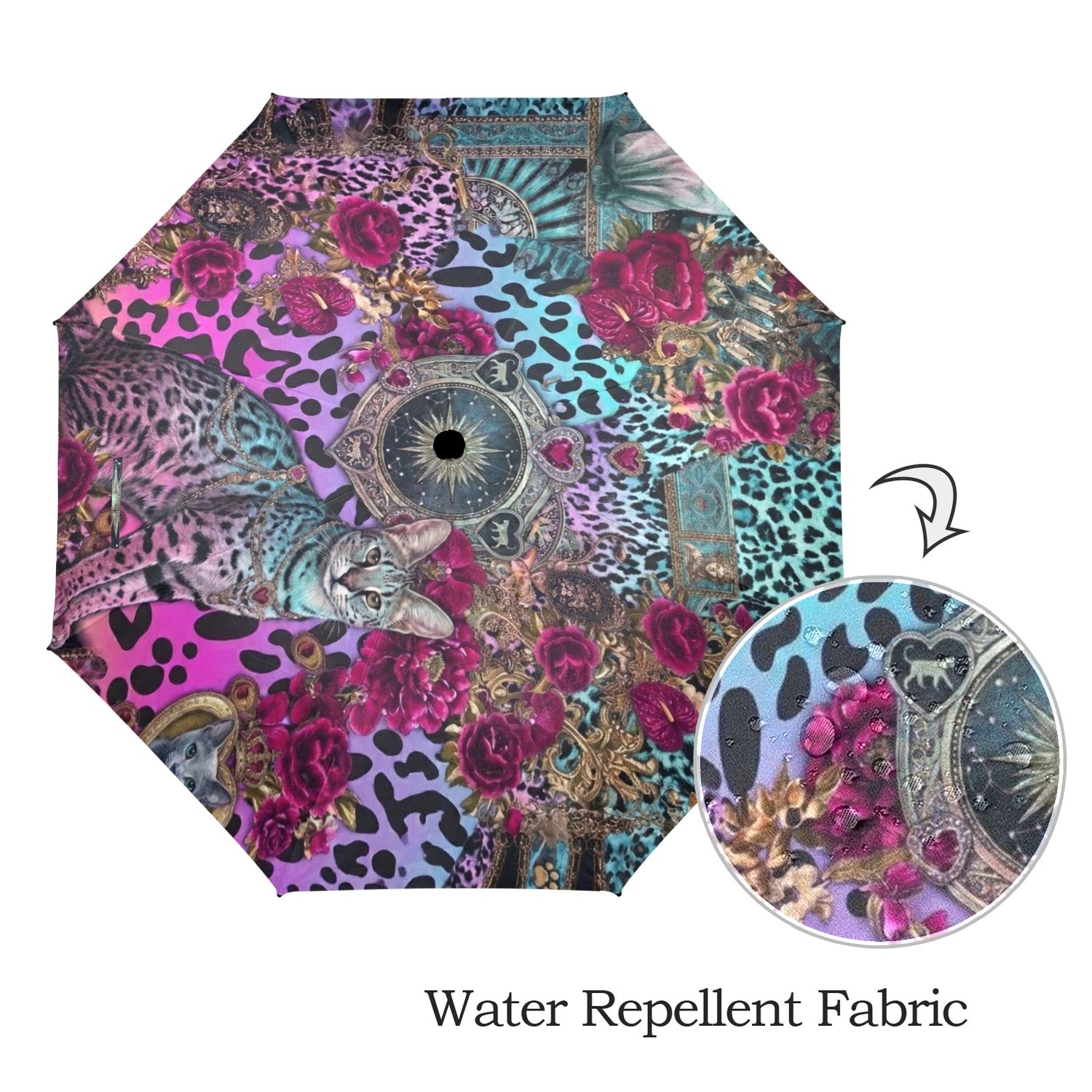 turchese leopard Savannah umbrella