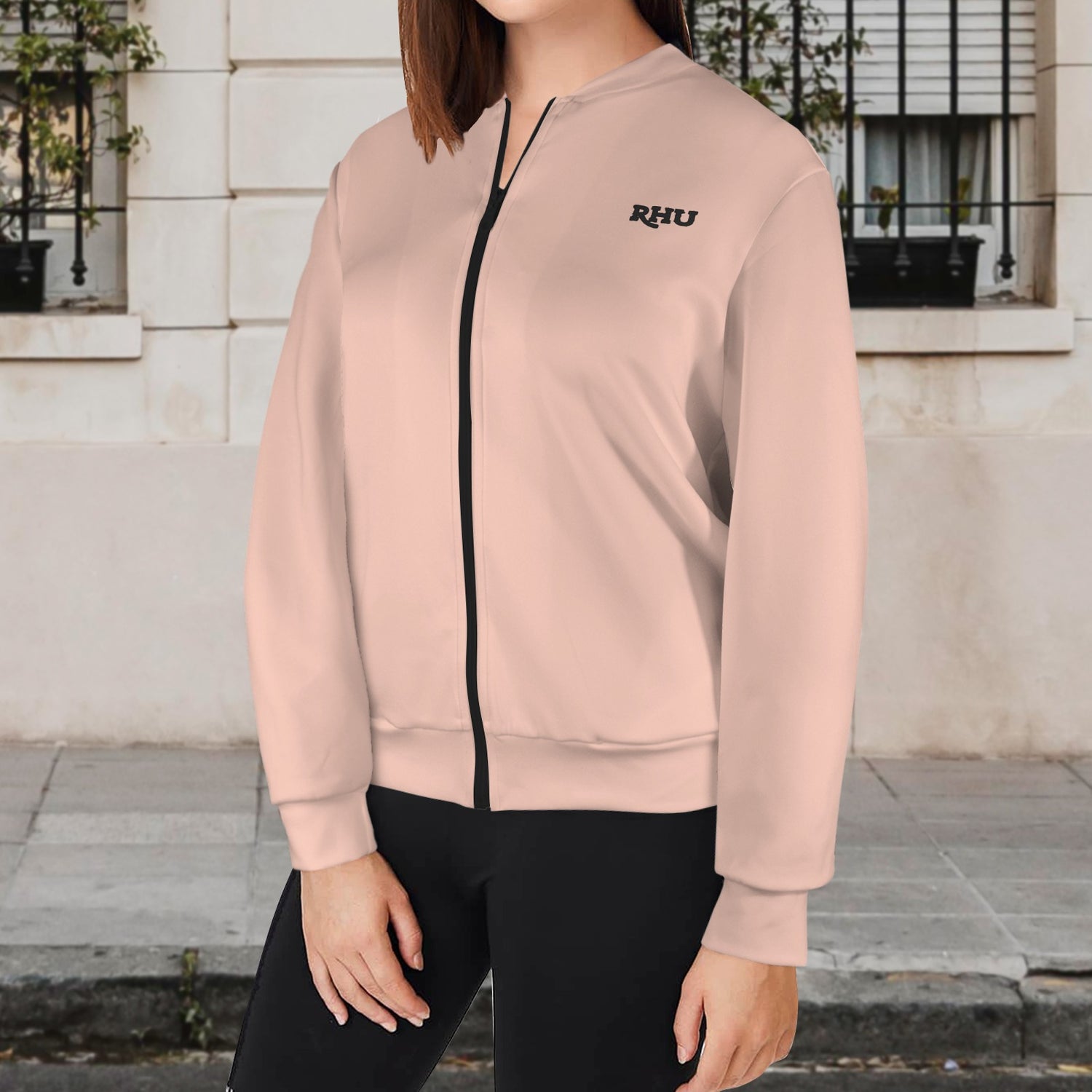 Humans Scare Me Lightweight Jacket  Pale Pink