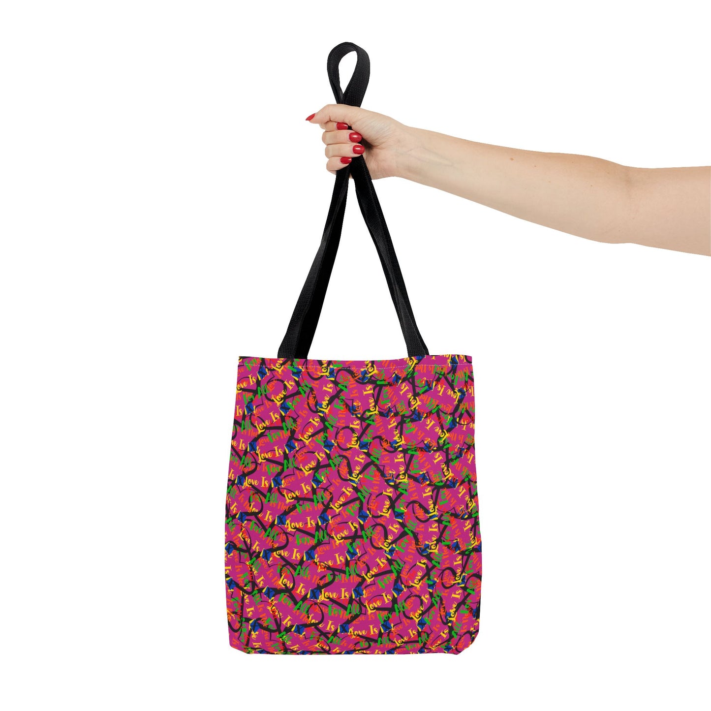 LINFA Chaos In The Heart Tote Bag Hot Pink  (Made in Germany)