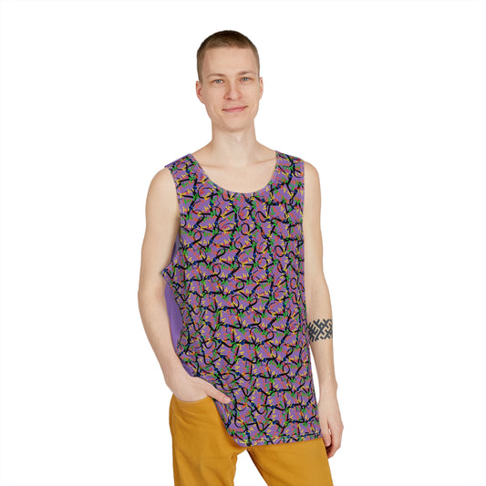 Chaos In The Heart Men's Tank Light Purple