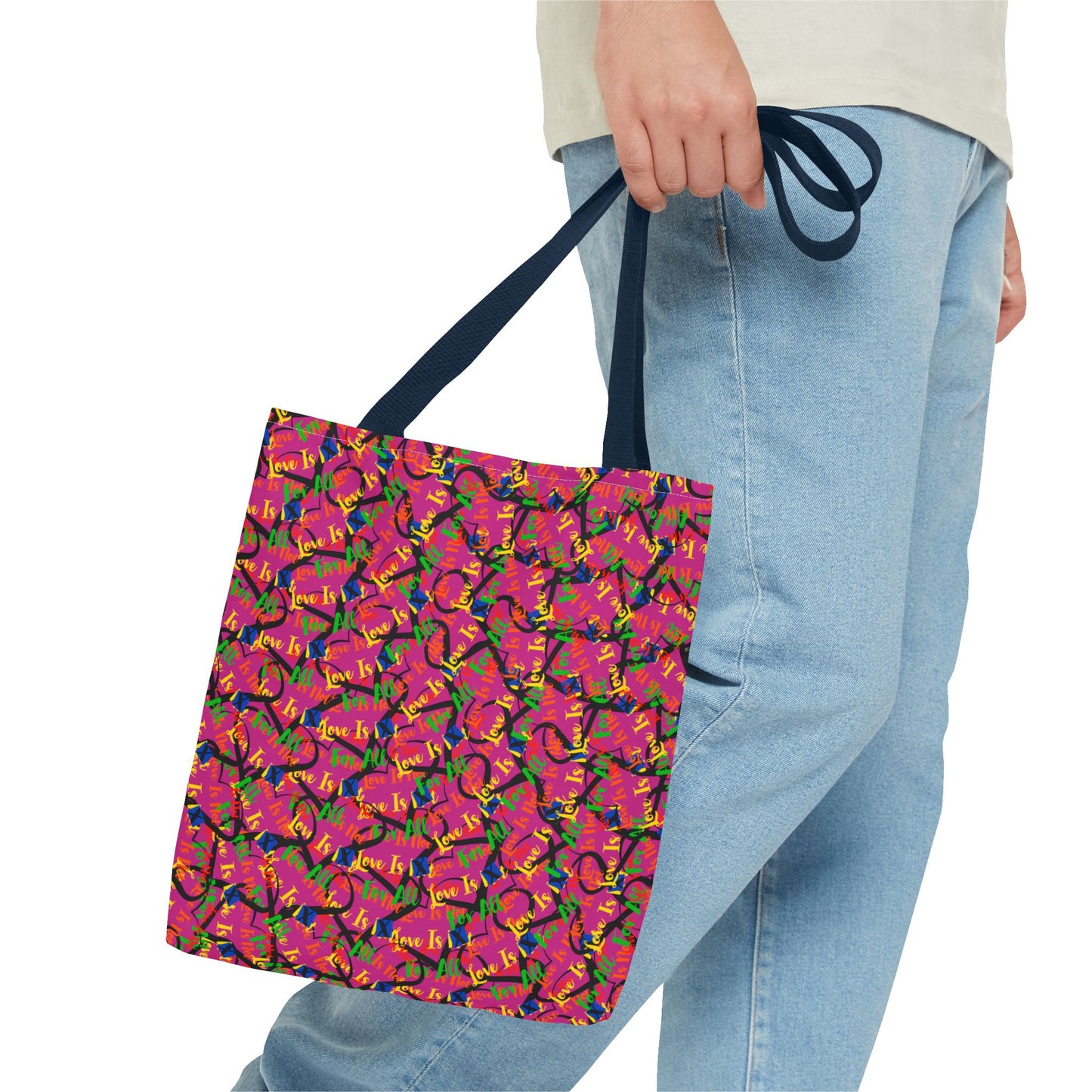 LINFA Chaos In The Heart Tote Bag Hot Pink  (Made in Germany)