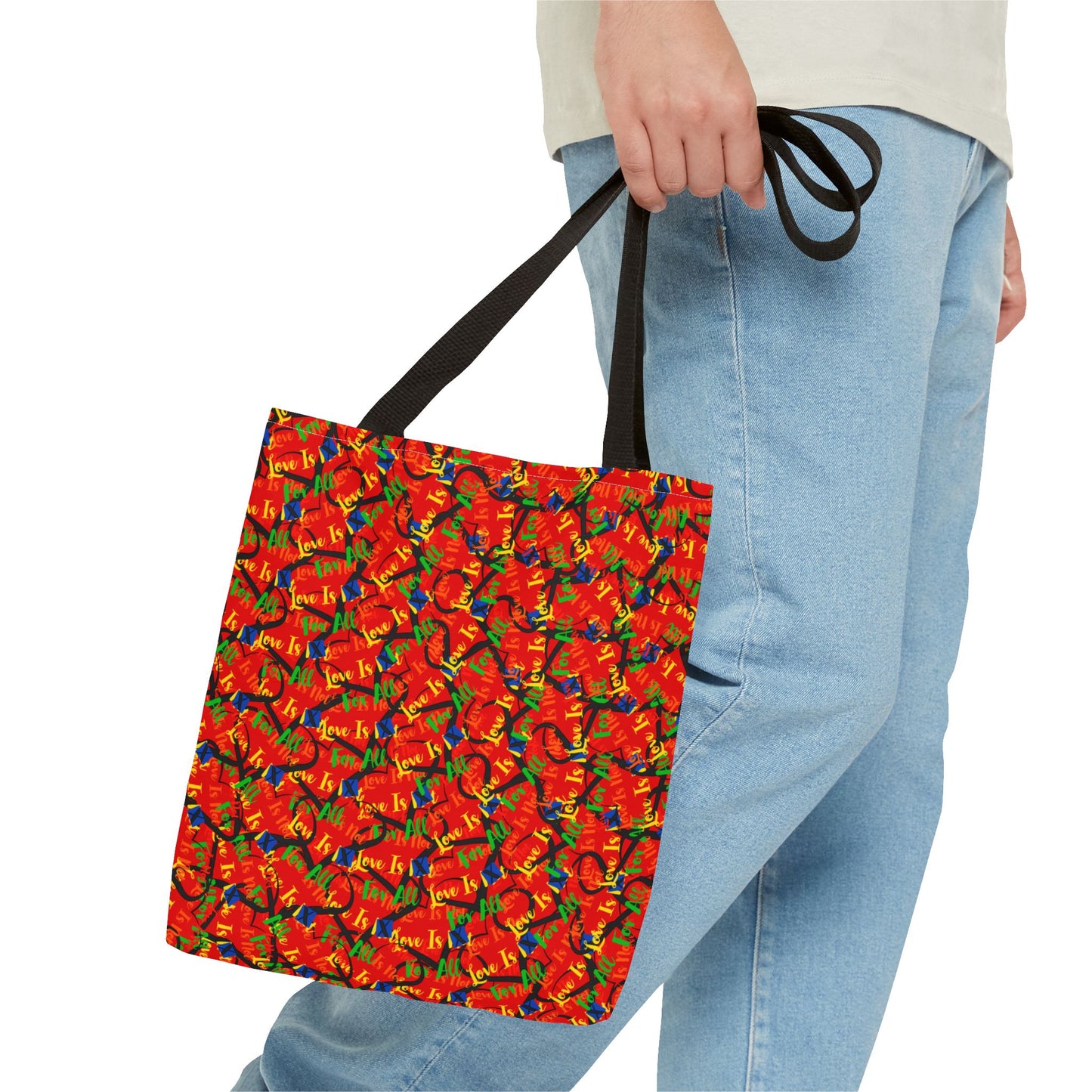 LINFA Chaos In The Heart Tote Bag Red (Made in Germany)