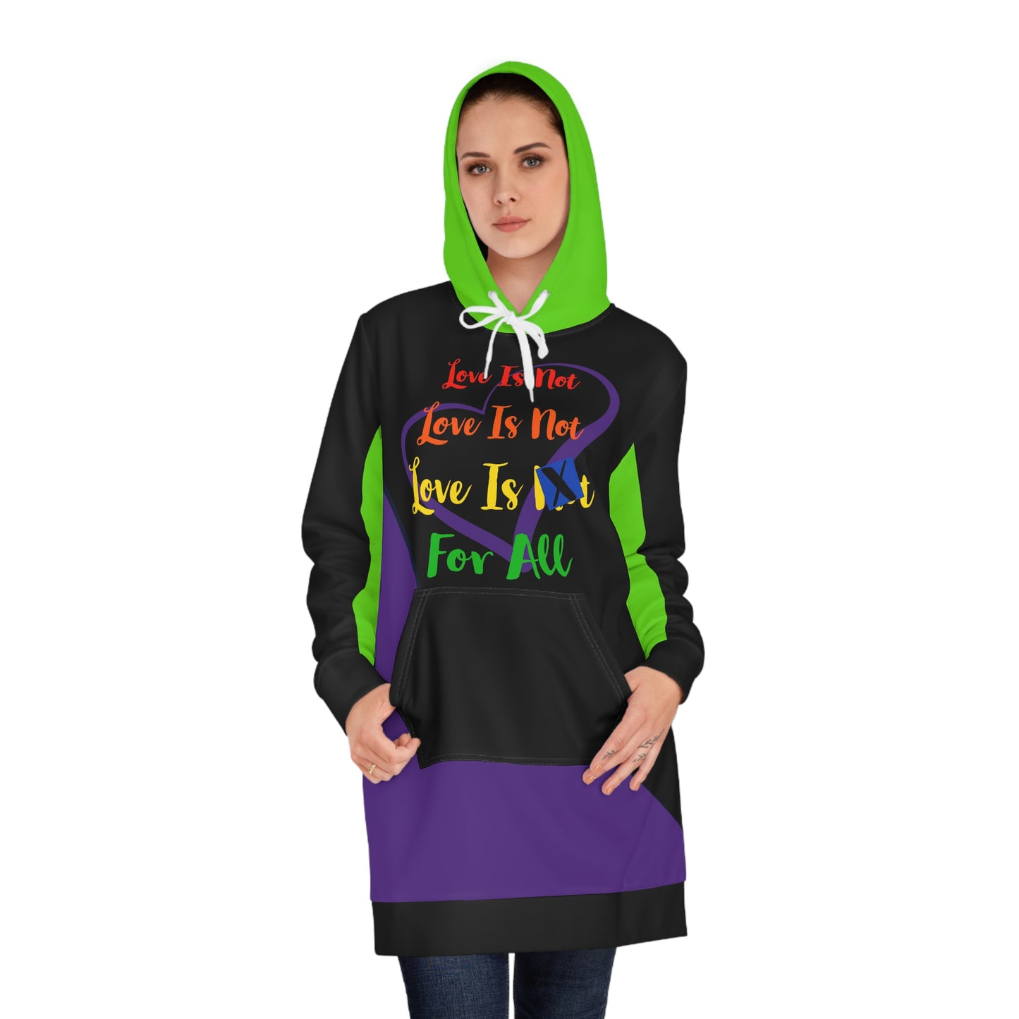 Human Rights LINFA Women's Hoodie Dress