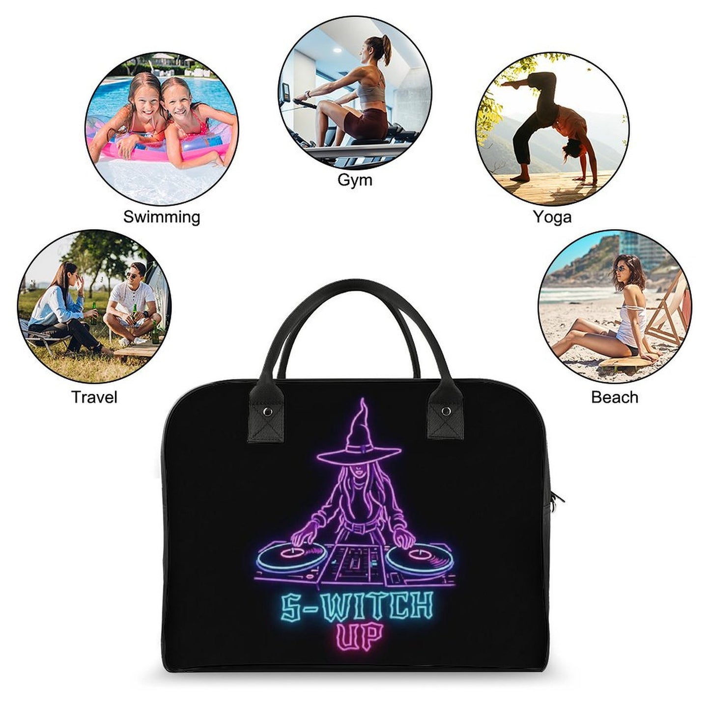 S-WITCH UP Neon Logo Travel Bag
