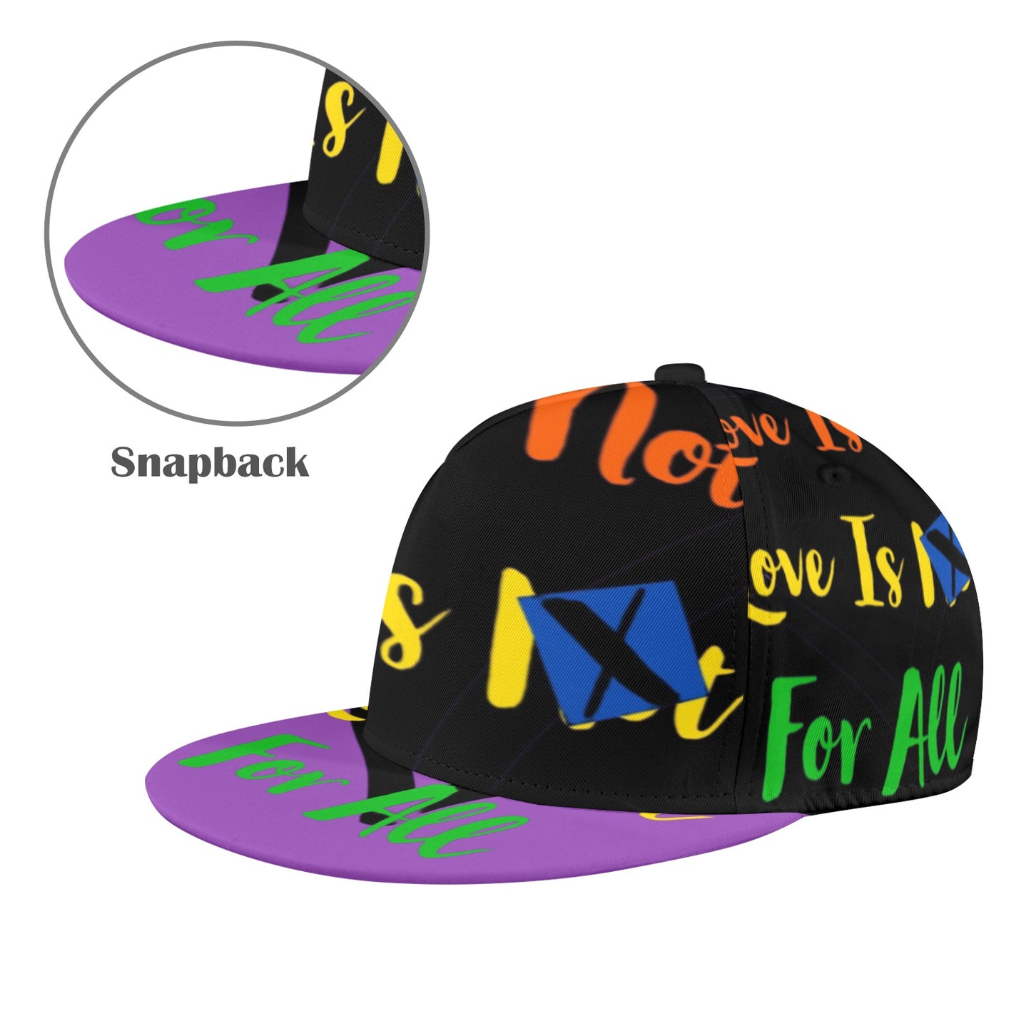 LINFA VIOLET BLACK Snapback Hat