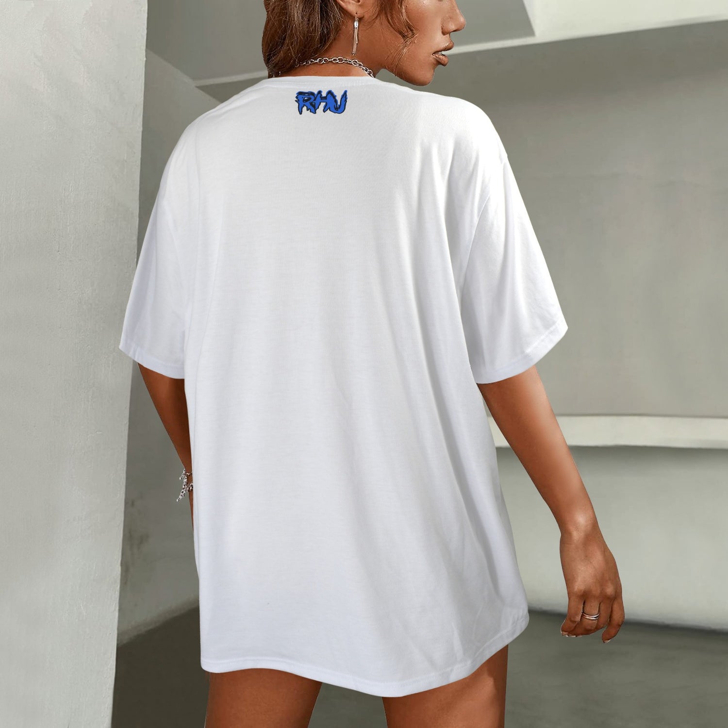 FUCK OFF SILICON PINK BLUE WHITE T-SHIRT