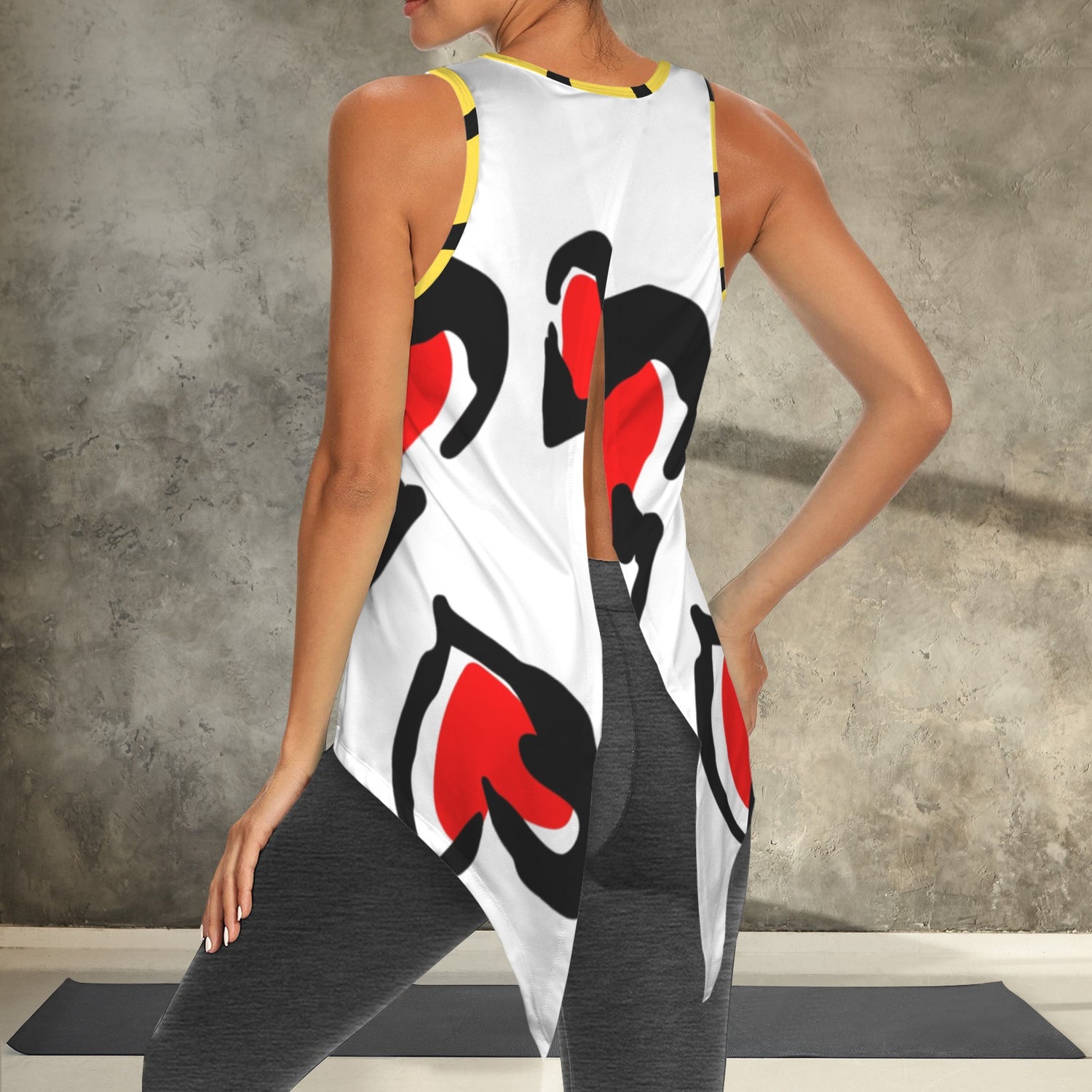 Caution Sport Top White with Sign