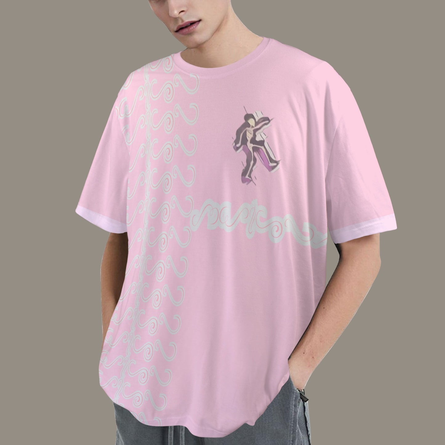 Hidden Name T-shirt Hot Hot Pink Lilac Black 7