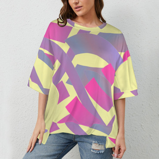 Let's Connect Hem T-Shirt Yellow