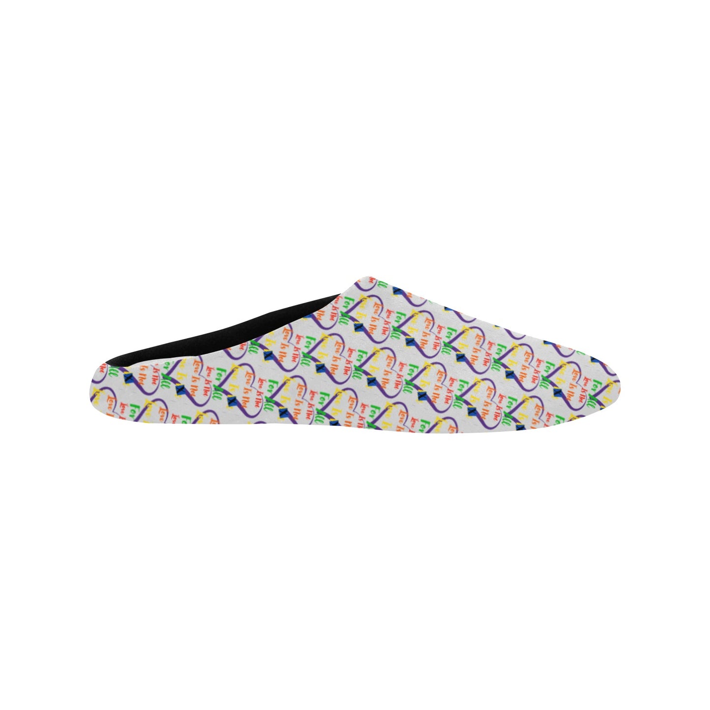 LINFA Little Hearts Non-Slip Slippers Silver Moon