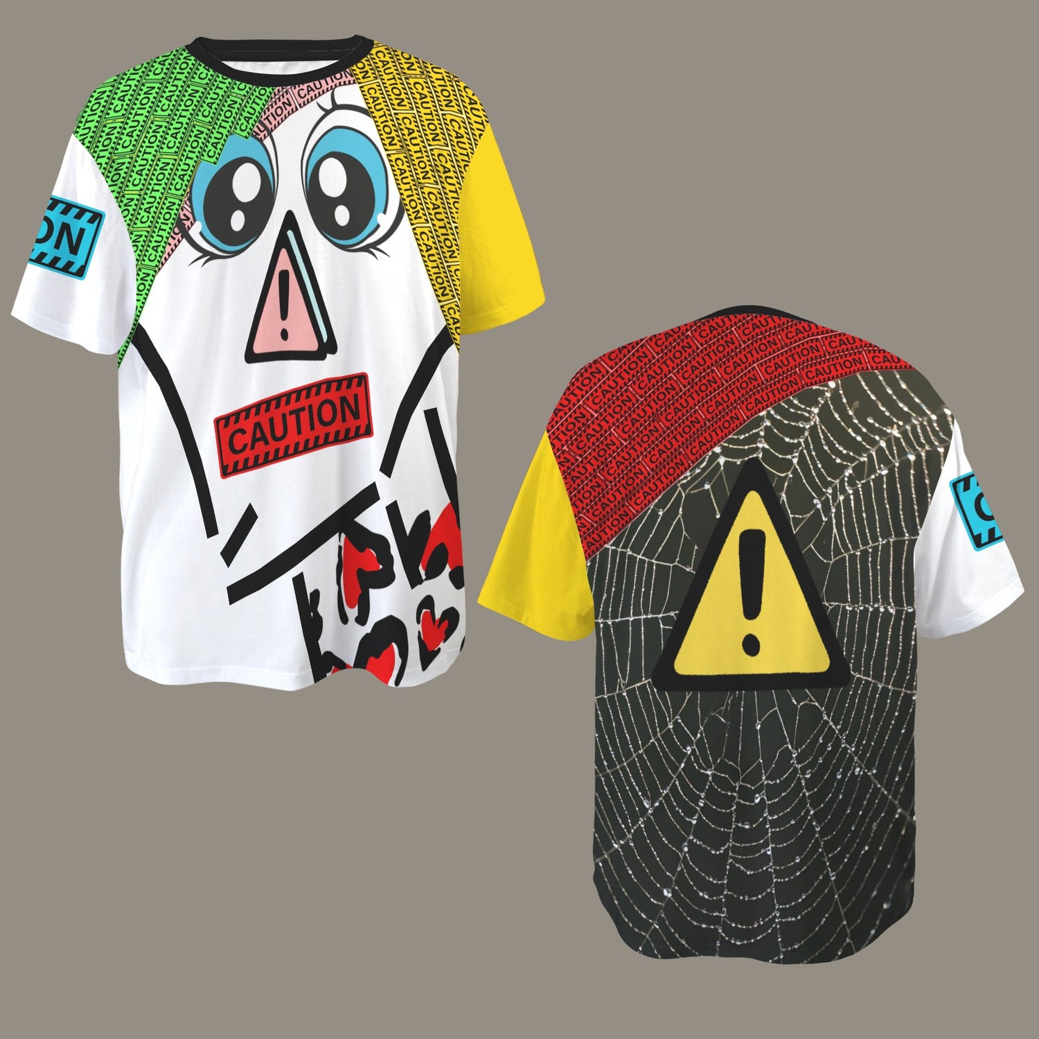 CAUTION Color Portrait Black Collar - Spiderweb