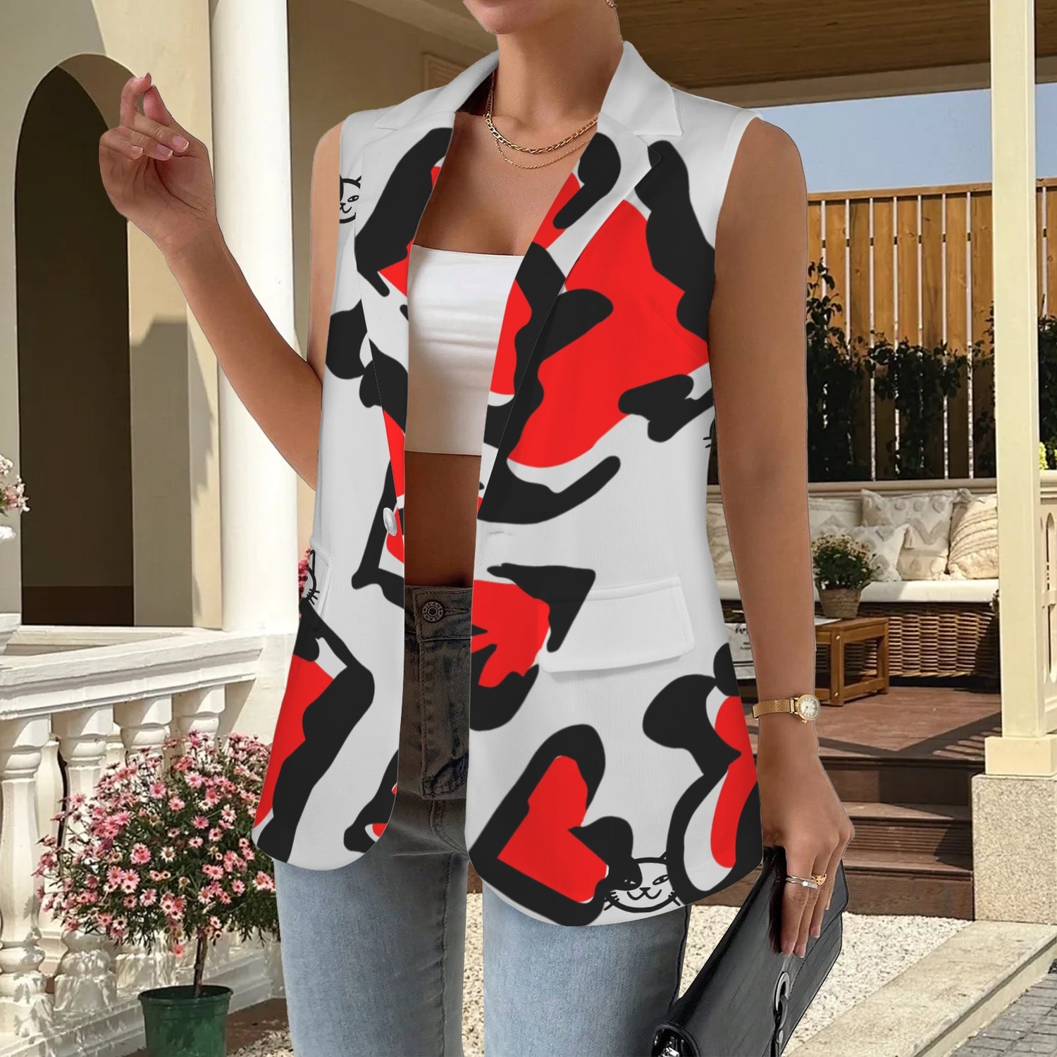 Gilet mamma Light Maubr PInk Leopard
