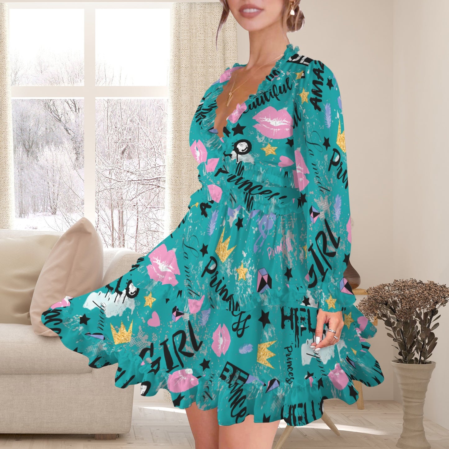 Be Amazing Dress Green