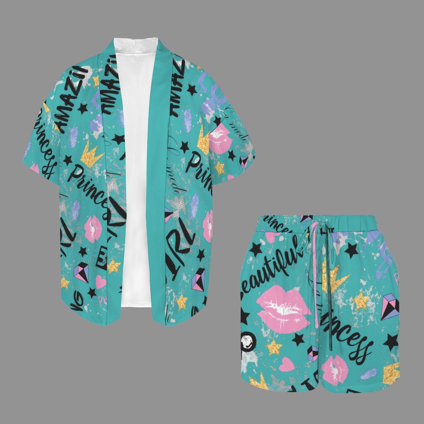 Torquoise Feel Aamzing Open Blouse