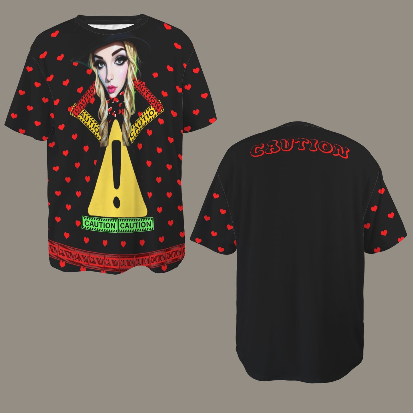 RANSIE CARTOON CAUTION T-SHIRT - Caution