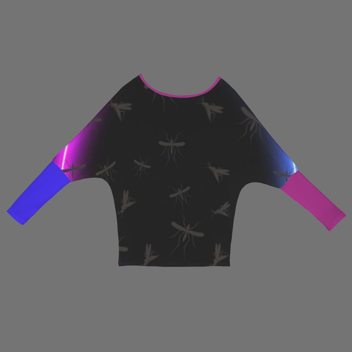 Mosquitoes Sweater Purple Blue Sleeve