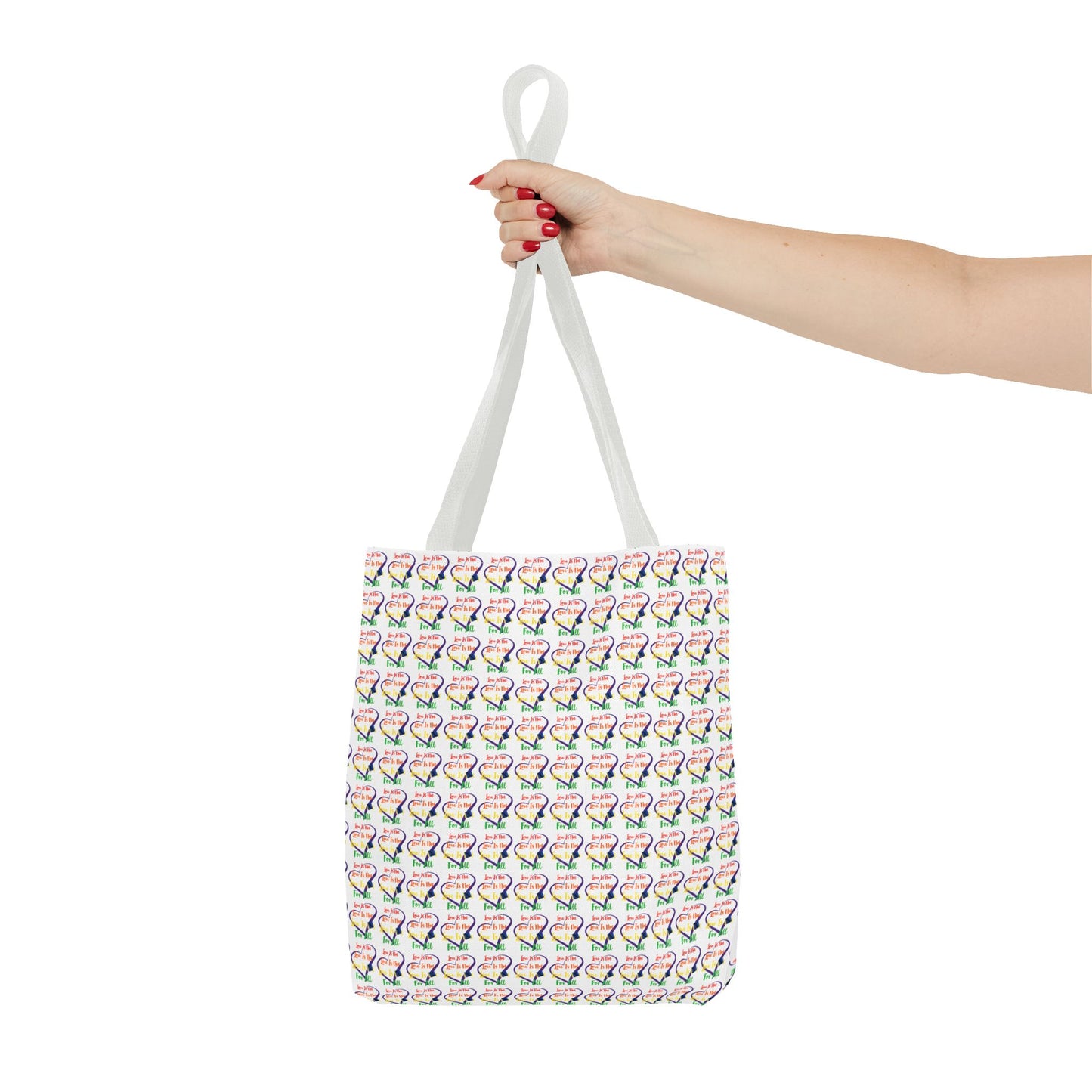 LINFA Little Hearts Tote Bag White (Made in Germany)