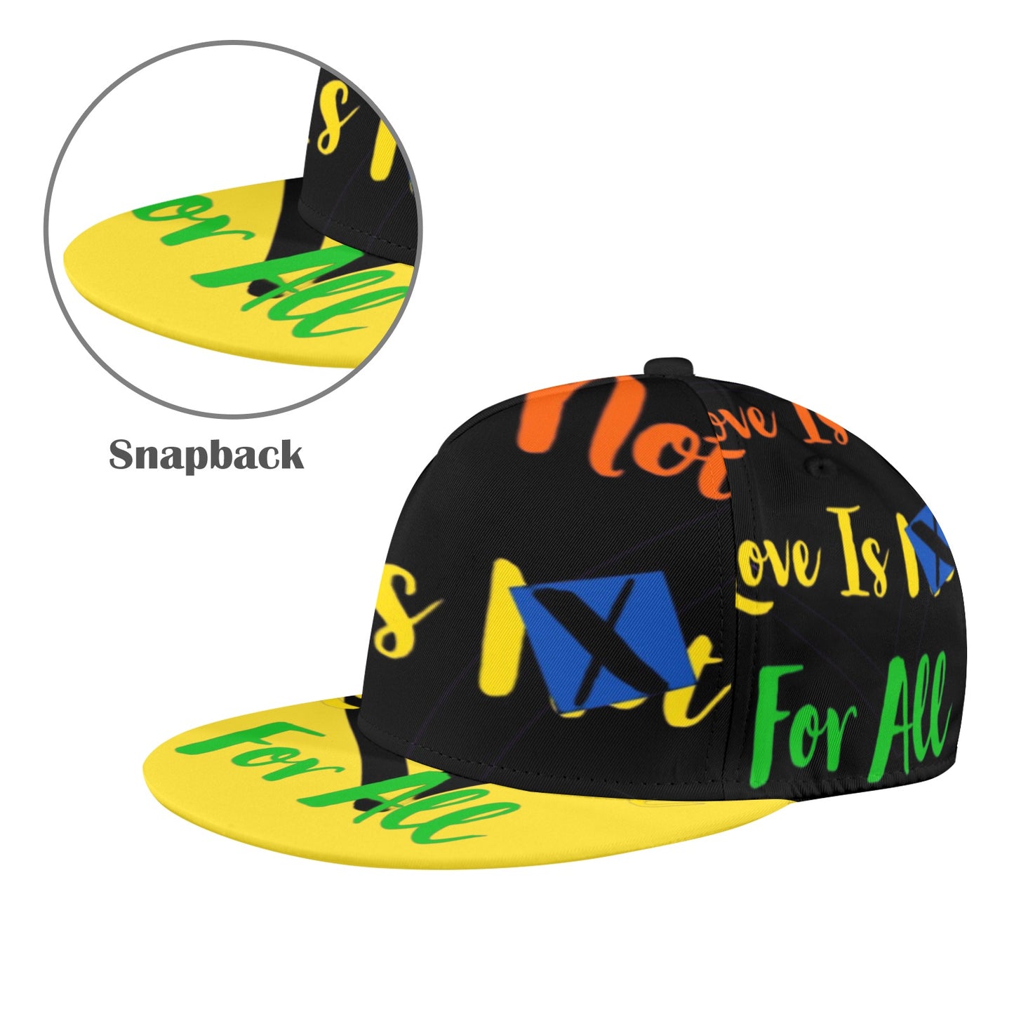 LINFA YELLOW BLACK Snapback Hat