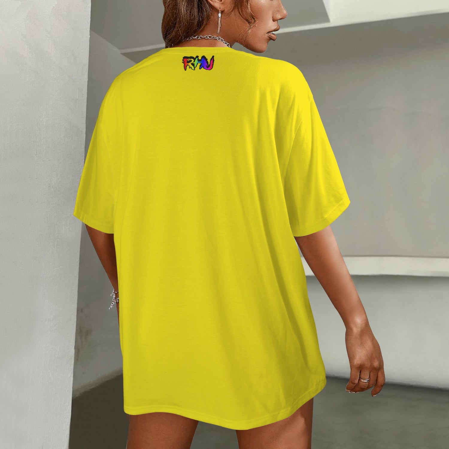 LOVE FLAG YELLOW T-SHIRT