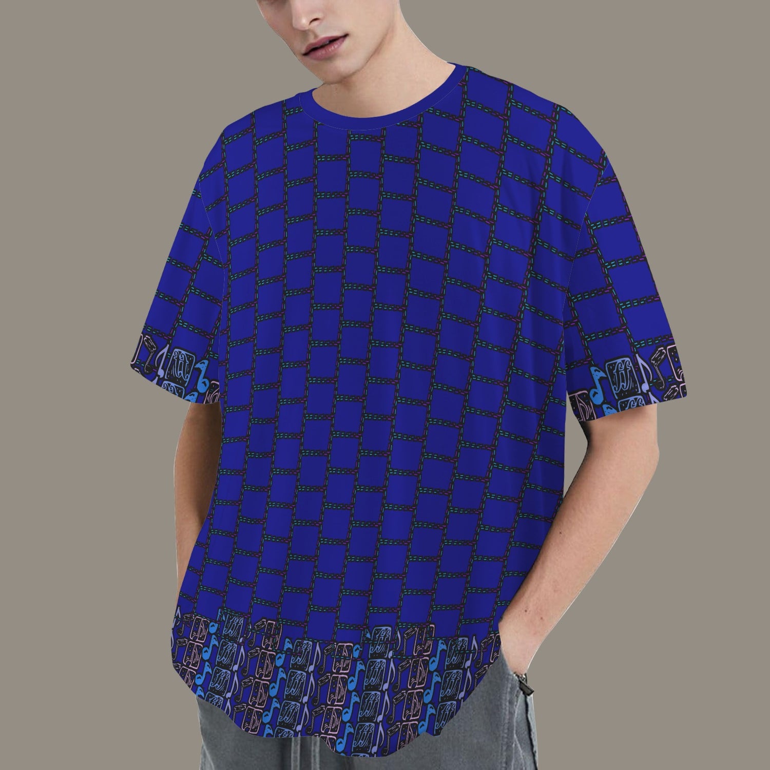 Hidden Name T-shirt  Blue Notes