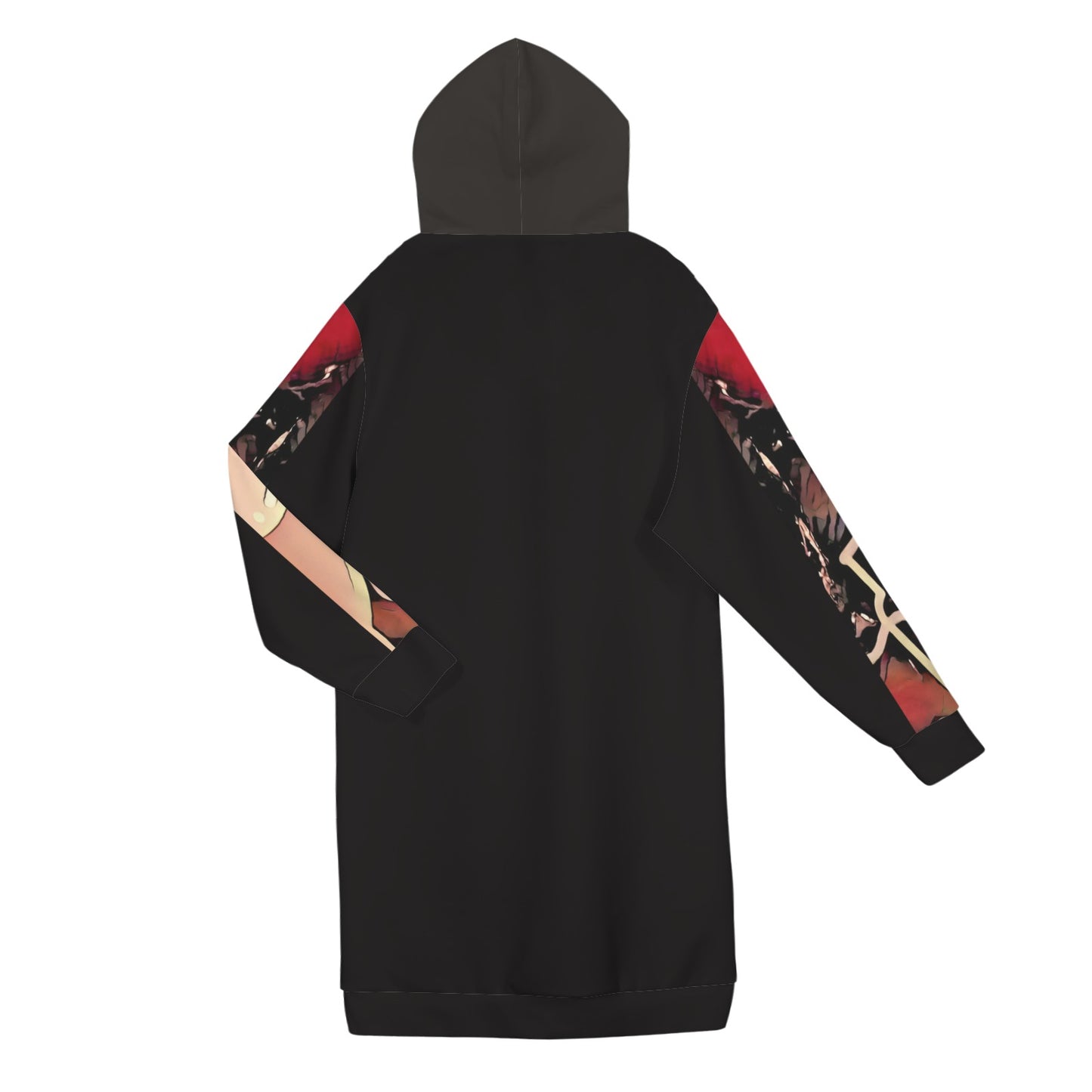 Humans Scare Me Zipped Hoodie Dress V2/Grey Hoodie