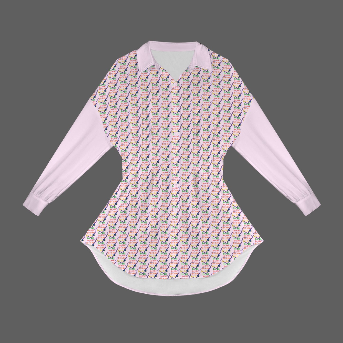 LINFA Little Hearts Blusa Pale Pink