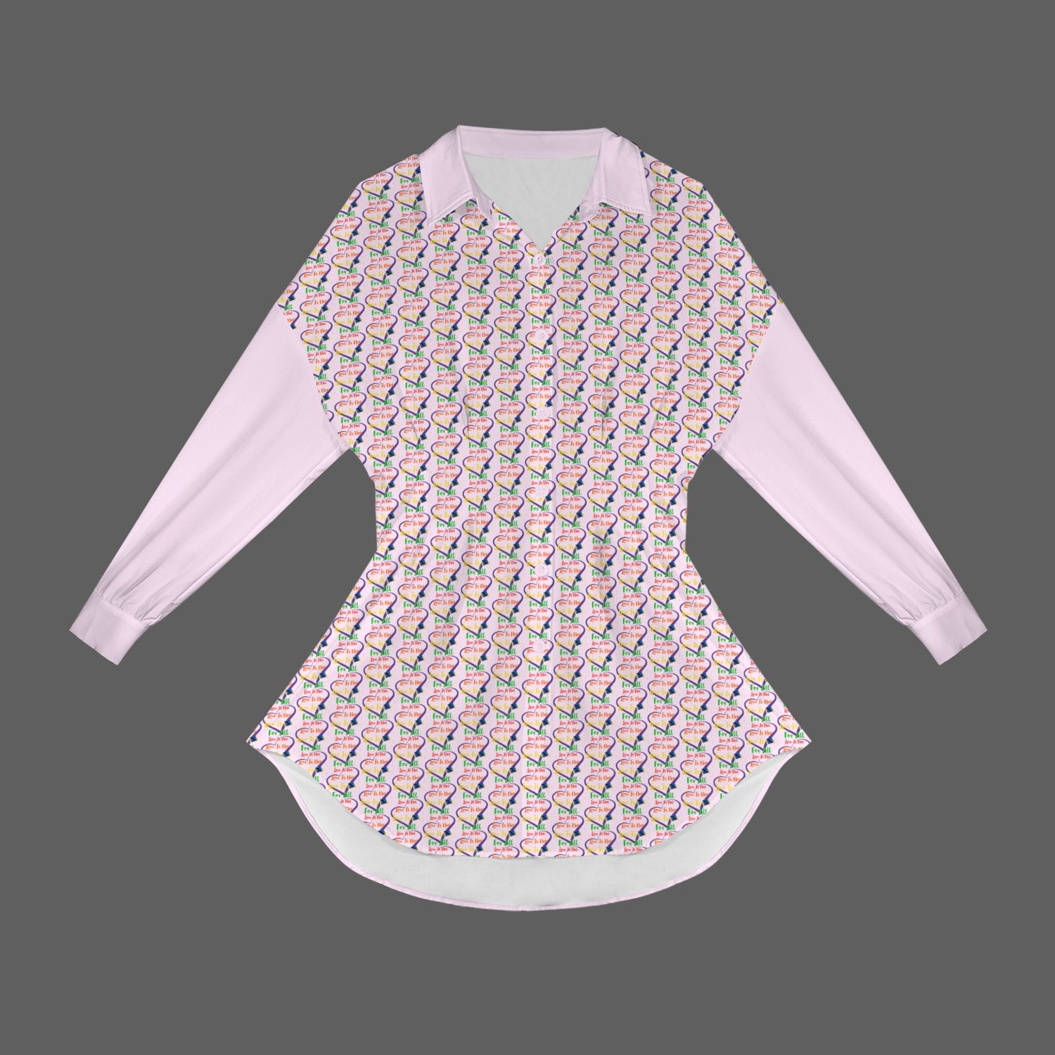 LINFA Little Hearts Blusa Pale Pink