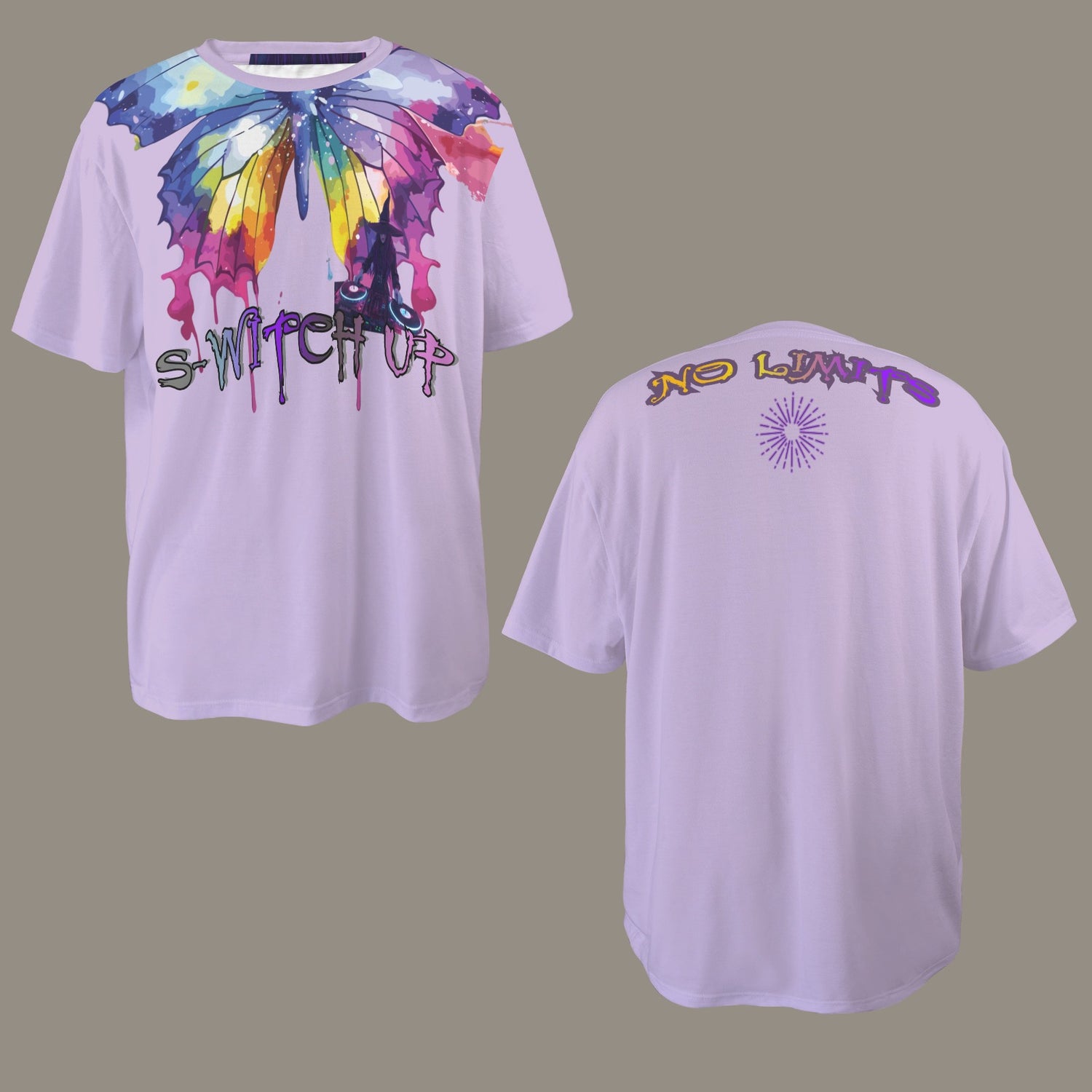 S-WITCH UP WAVE BUTTERFLY T-SHIRT LILIAC