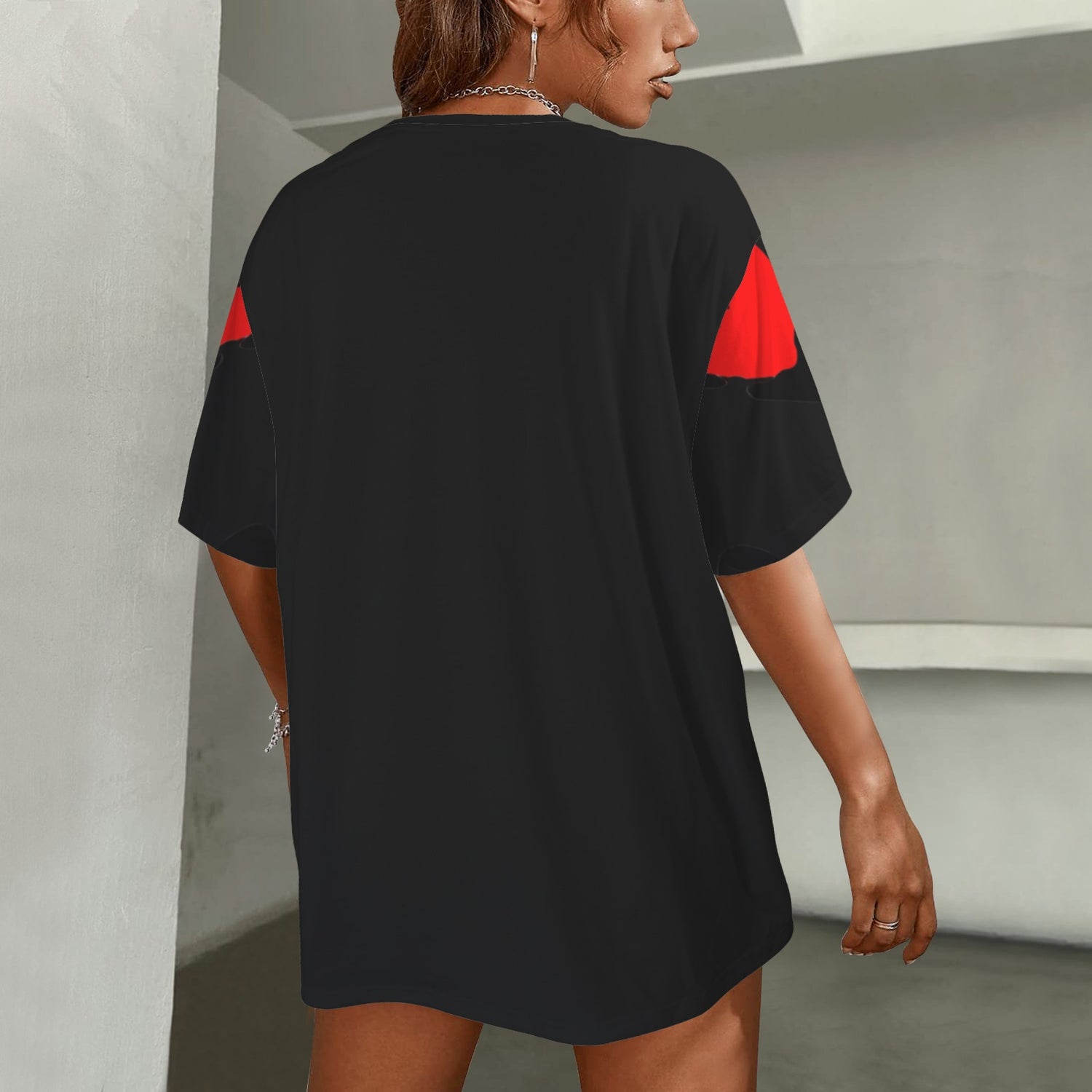 S-WITCH UP WAVE T-Shirt Solid Black Back